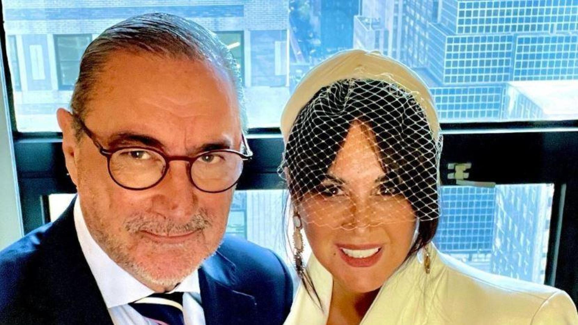 Carlos Herrera y Pepa Gea, en la foto publicada por el periodista en Instagram