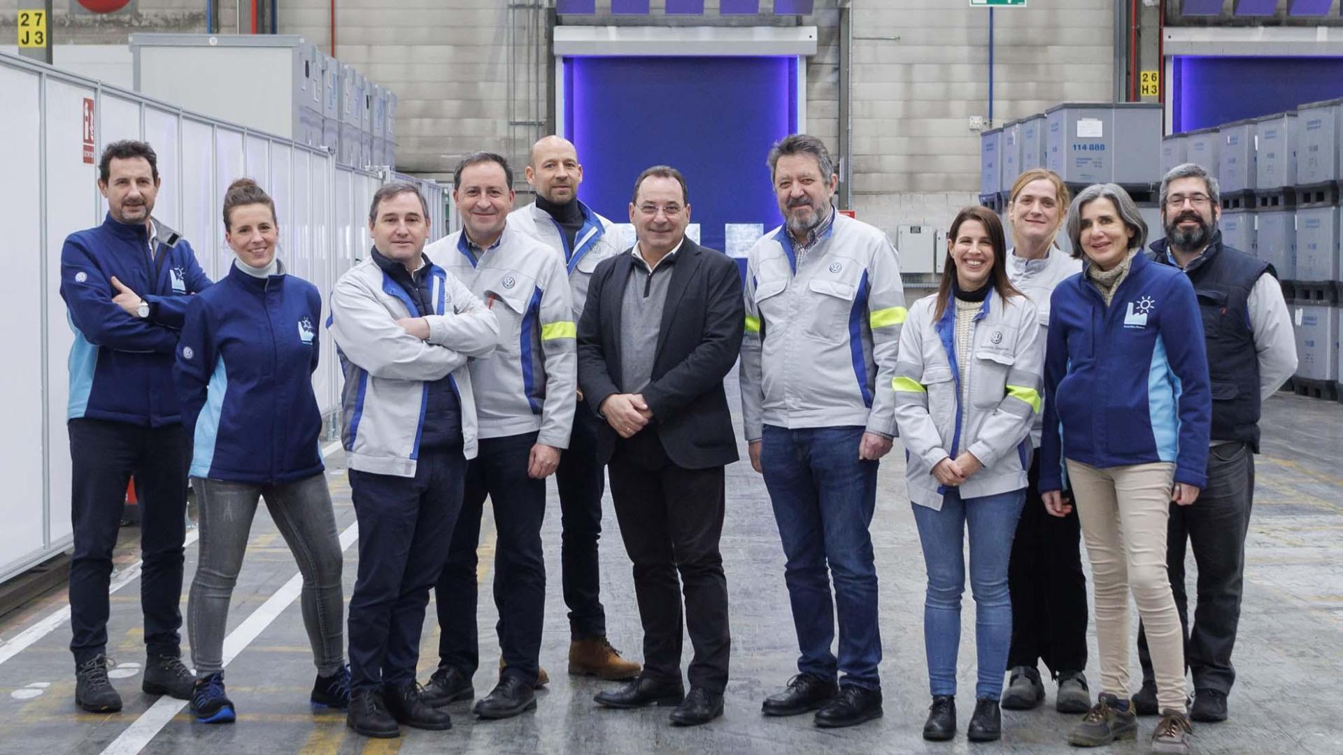 (De izquierda a derecha) Ricardo Osés Mora, Saioa Zubillaga Navas, Juan Gómez Casado, Santiago Herrera Lasierra, Christofer Zeh, Javier Muñoz Cornago, Angel Balaguer Polo, Sandra Jiménez Lizarazu, Olga Martínez Irisarri, Ana Moreno Twose y Txema López Orbara