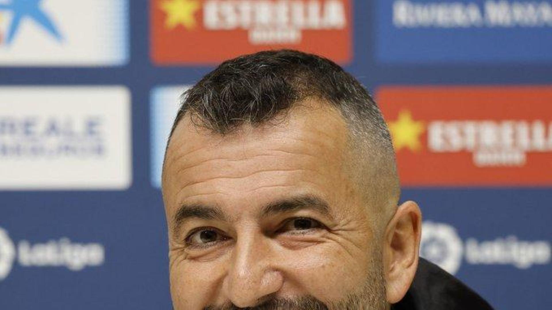Diego Martínez, este viernes en la rueda de prensa previa al partido con Osasuna