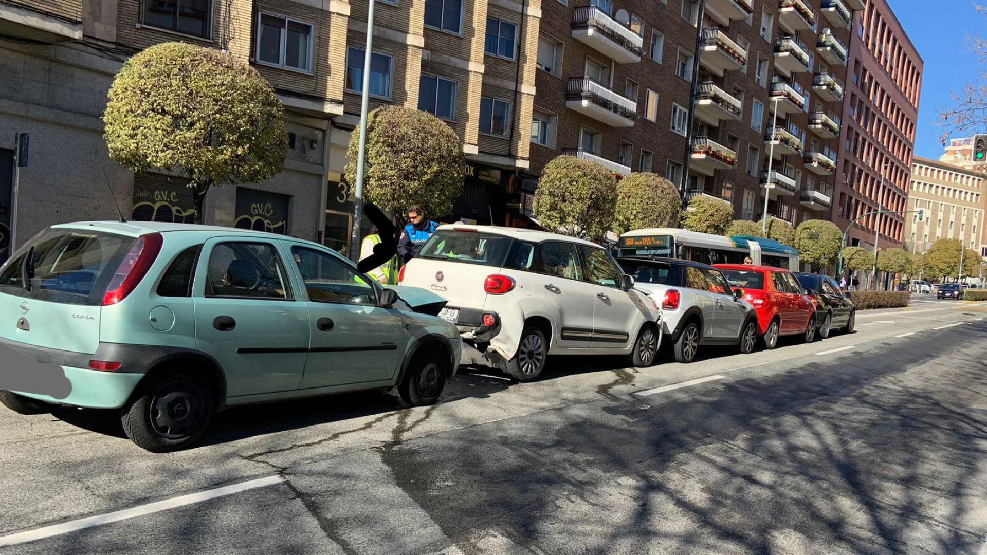 Coches accidentados este viernes