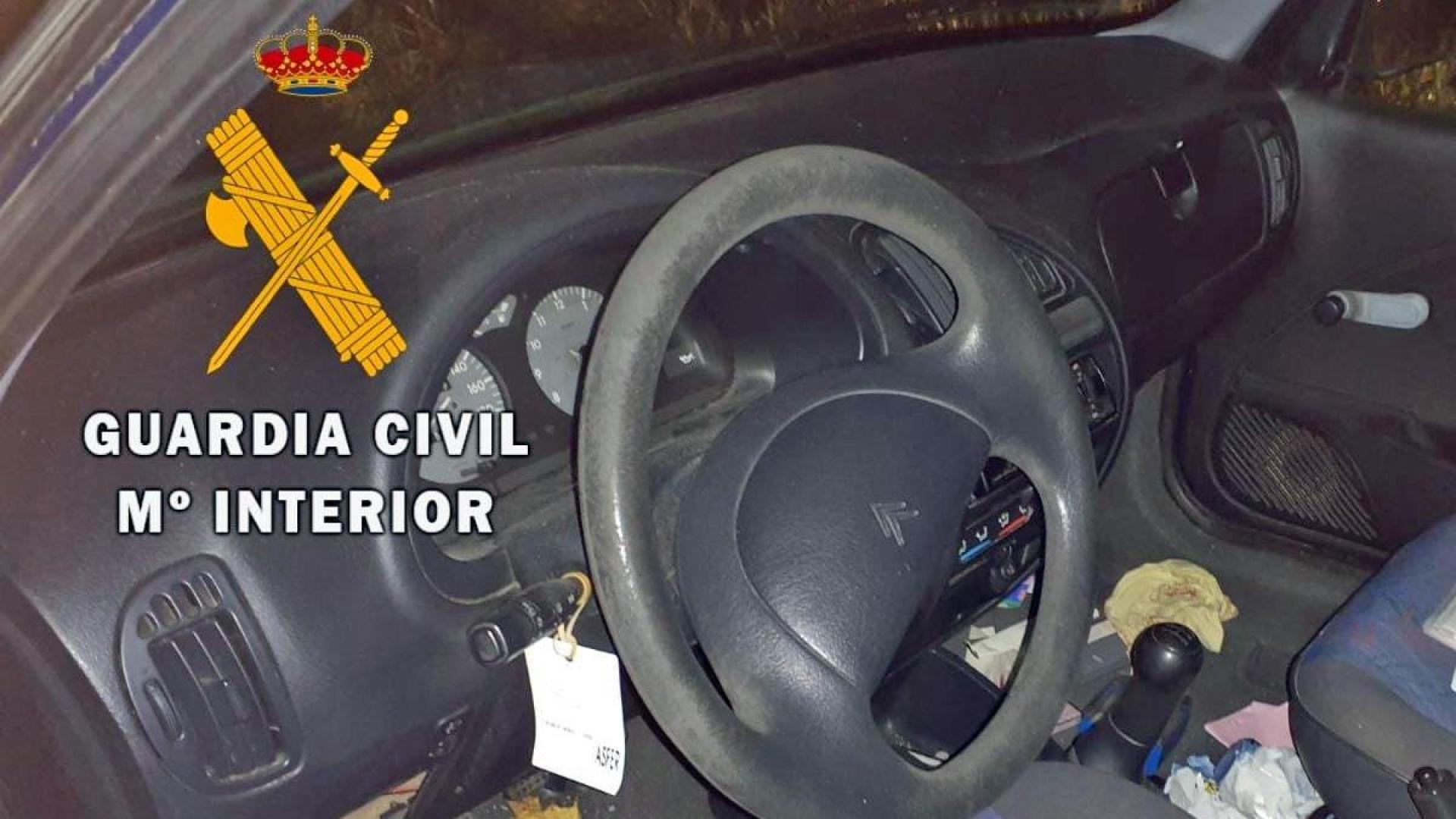 Vehículo sustraído por el ahora arrestado