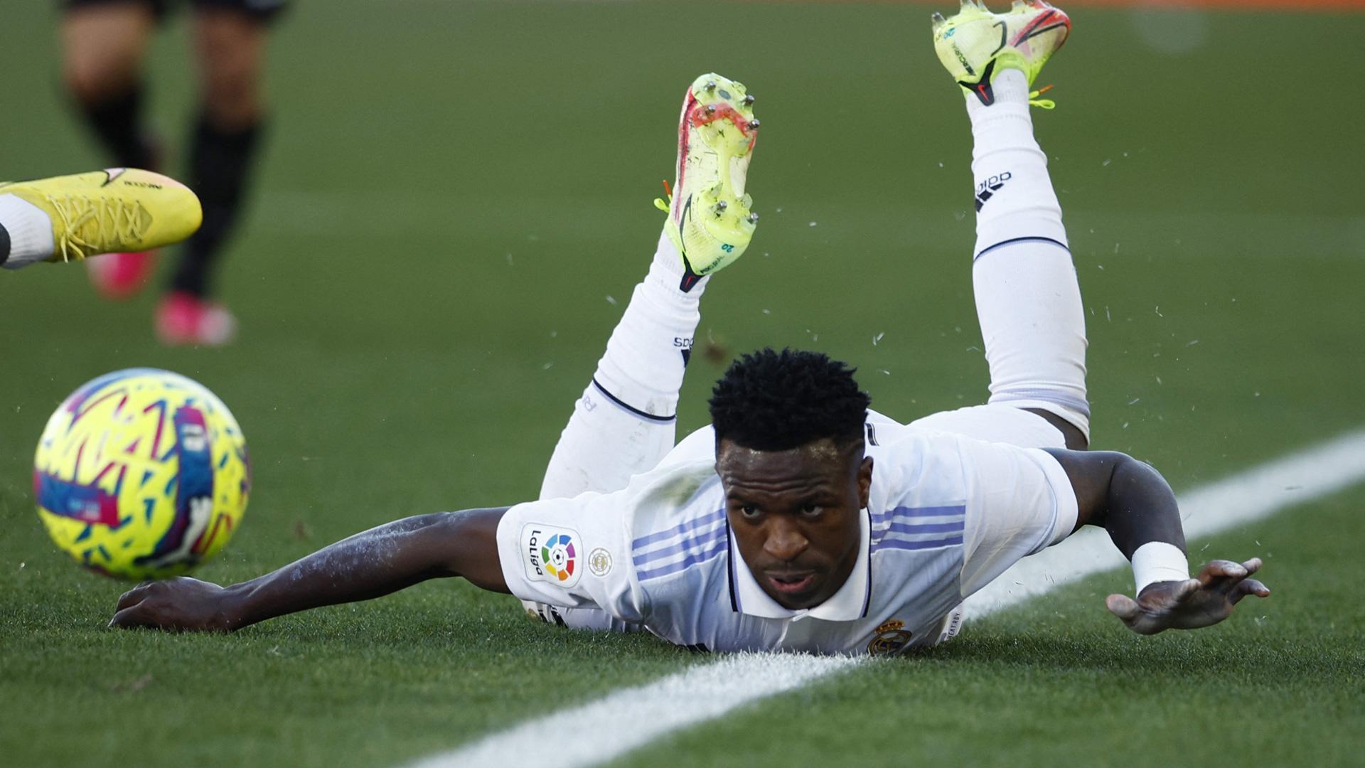 Vinicius durante el duelo contra el Real Mallorca