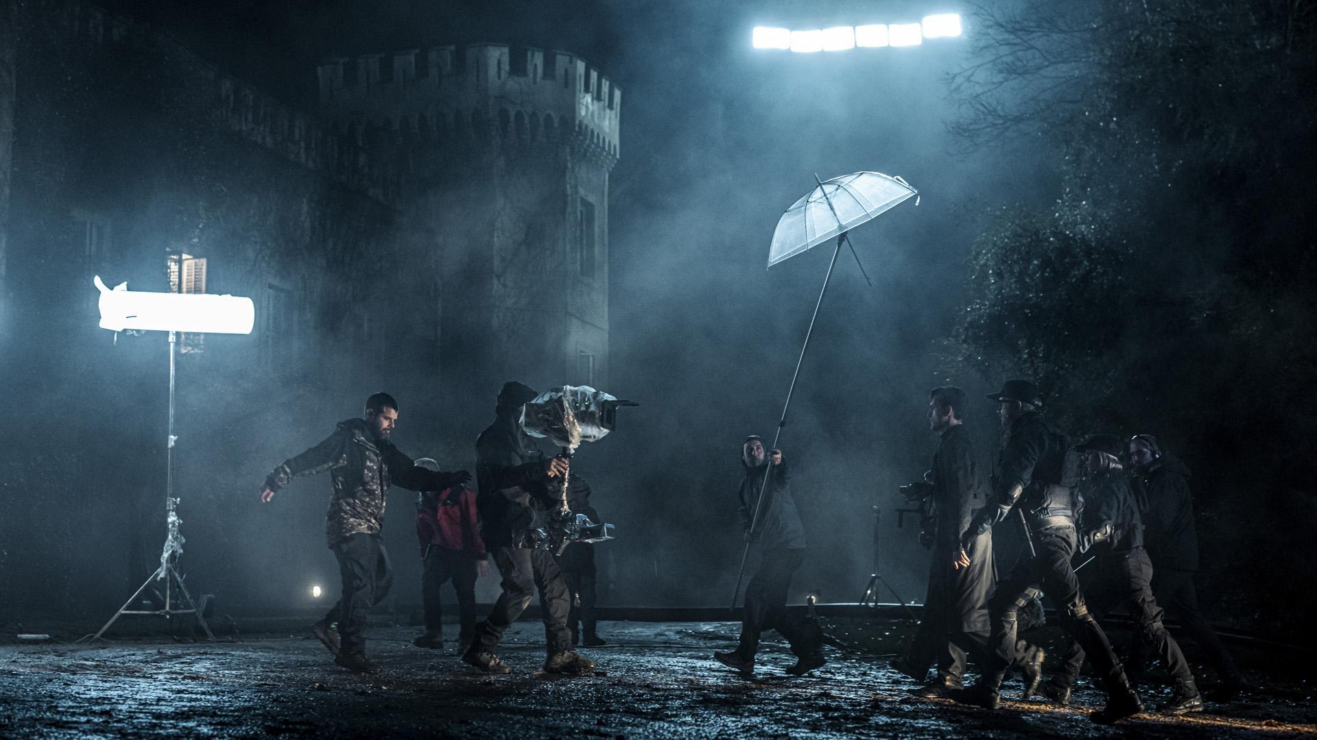 Un momento del rodaje de la nueva serie de Netflix 'Berlín'