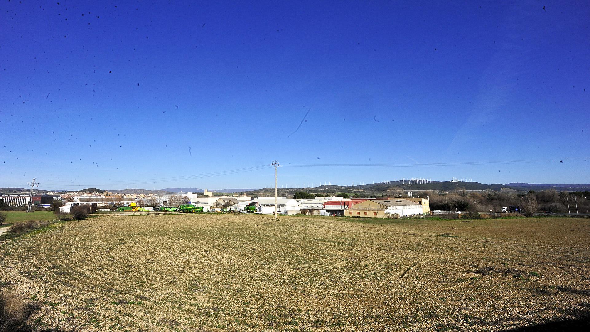Zona de Barranquiel donde Tafalla proyecta la construcción de un nuevo polígono industrial.