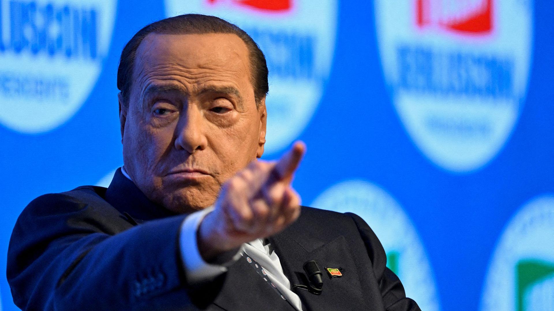 El ex primer ministro de Italia y líder del partido Fuerza Italia, Silvio Berlusconi