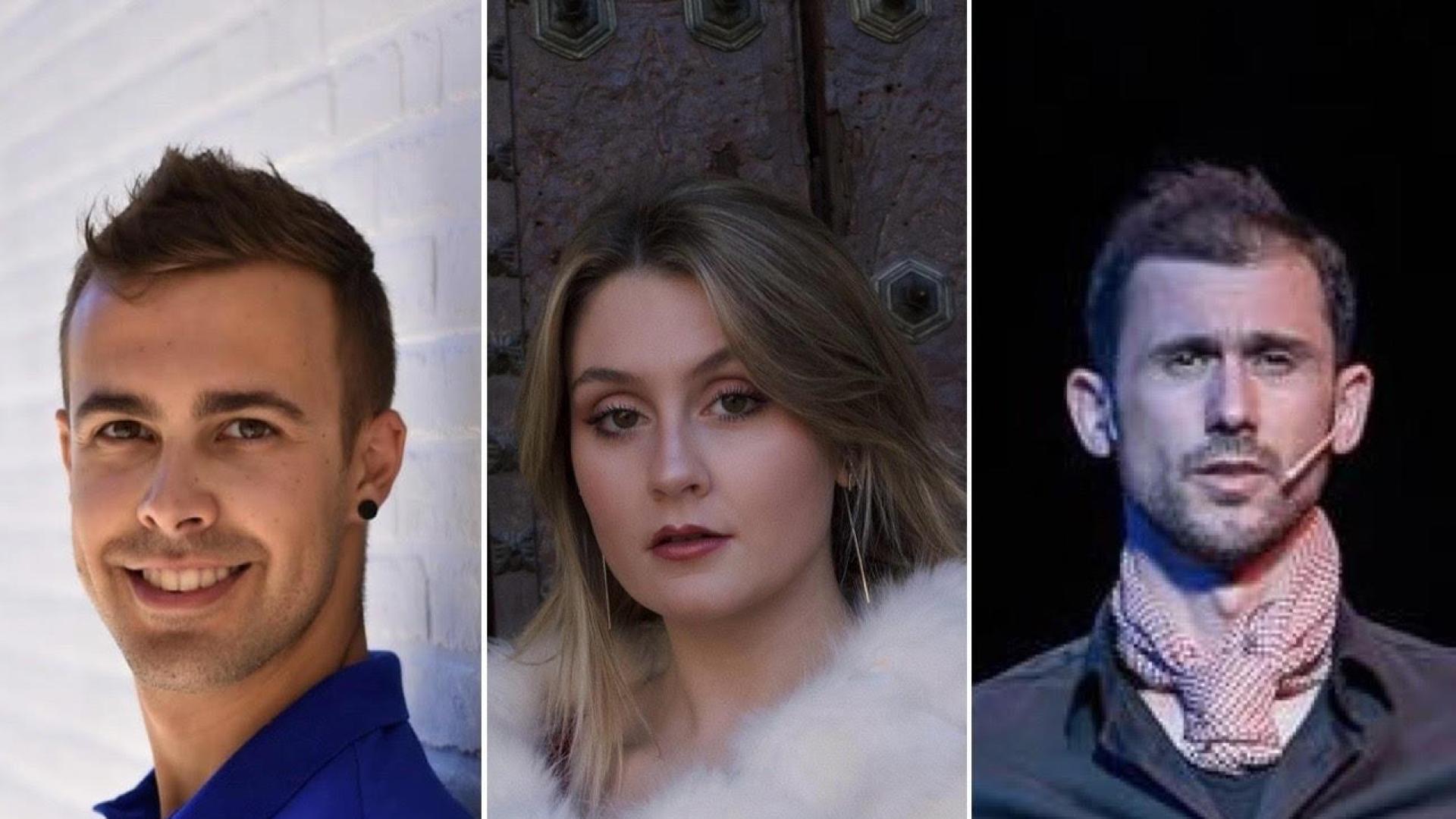 Los tres jóvenes solistas que participarán hoy en el Concierto extraordinario 'Ein Deutsches Requiem/Un Réquiem Alemán’ de Johannes Brahms, en la Ciudad de la Música.