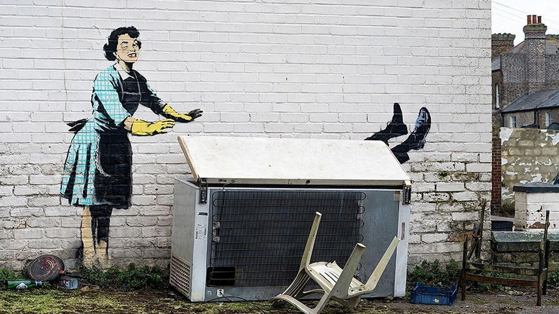 Mural en la localidad costera de Margate, al sureste de Inglaterra