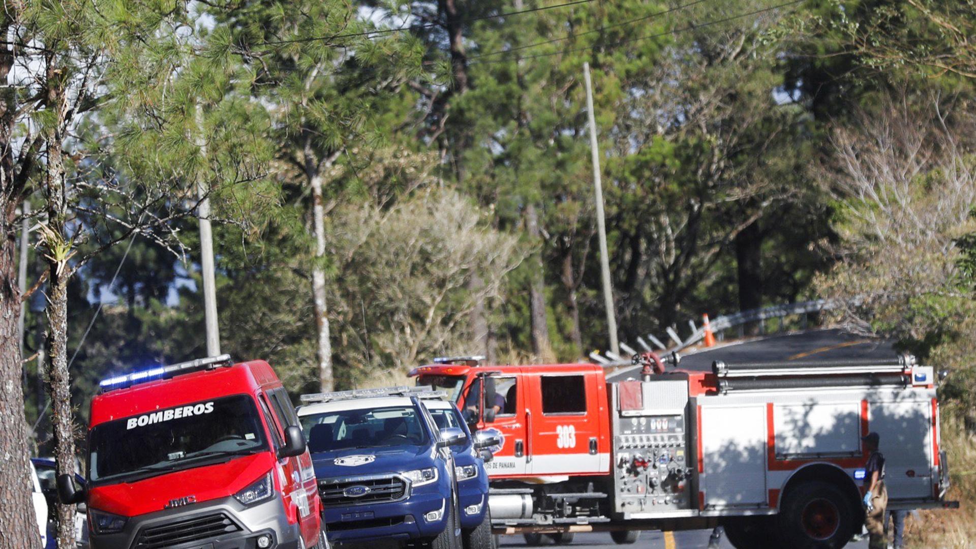 Equipos de emergencias, en el lugar del siniestro