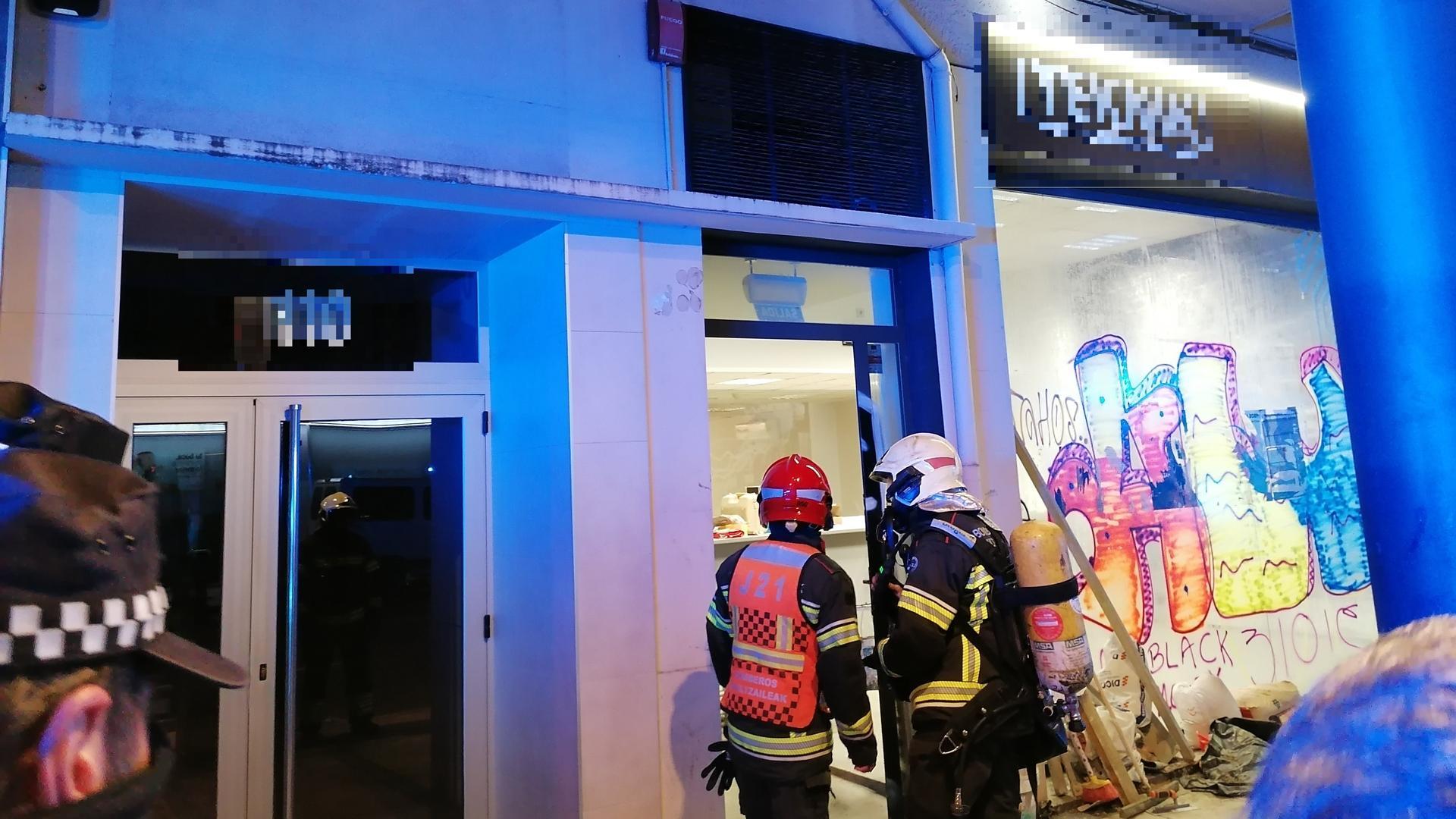 Bomberos, en el lugar del suceso