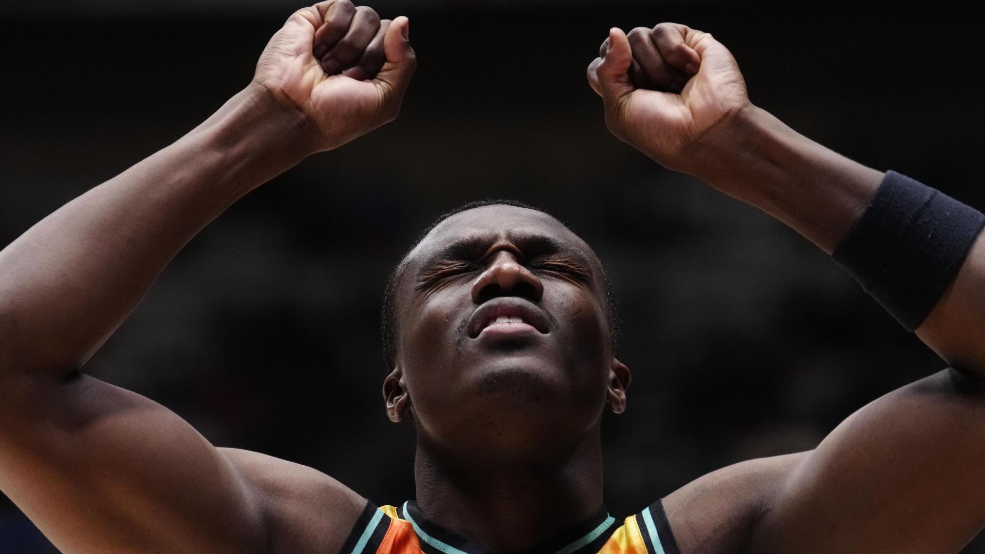 Jared Harper se lamenta tras la eliminación de su equipo por la mínima contra el Real Madrid en la Copa del Rey