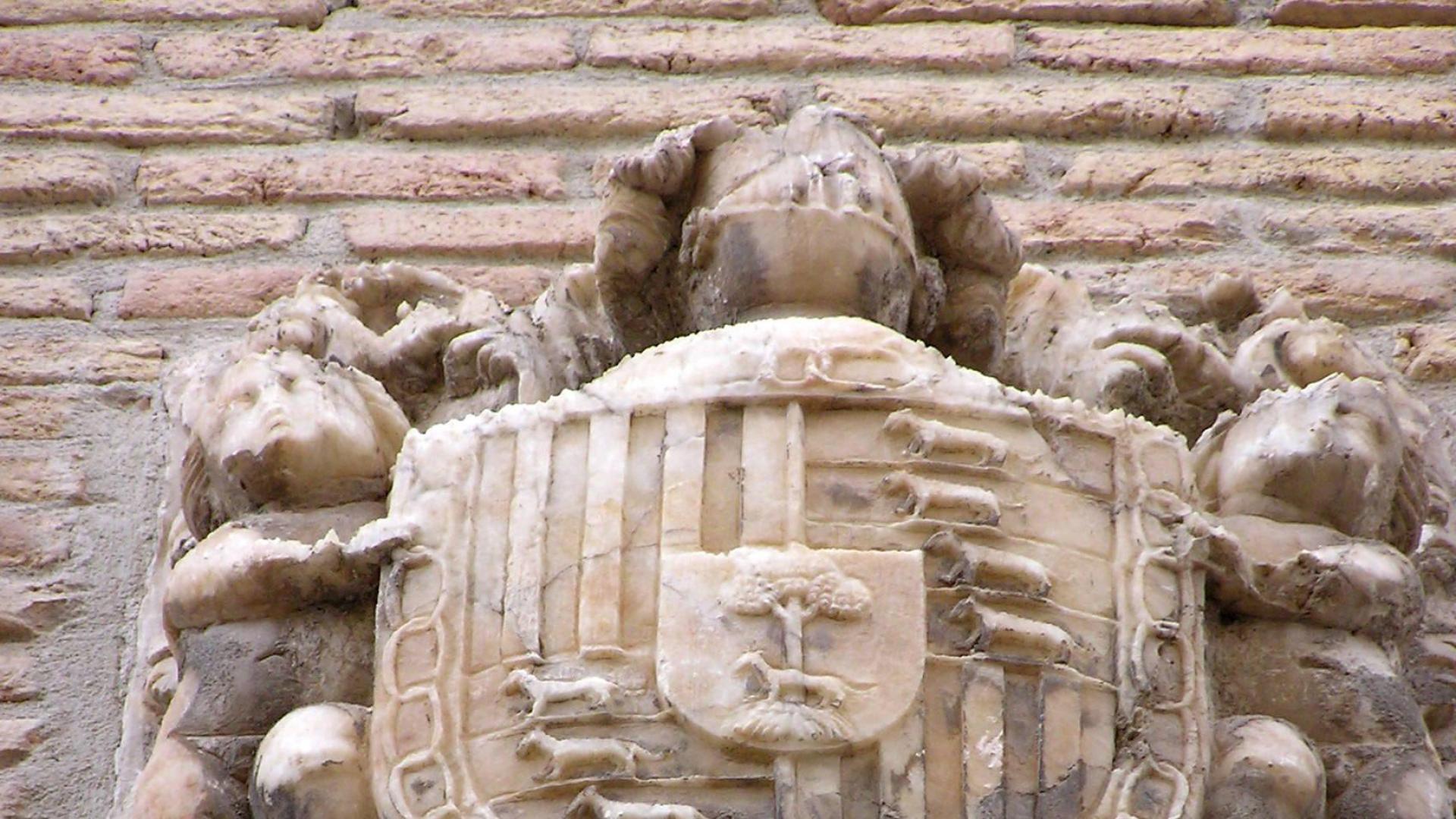 Escudo de los Iriarte en su casa de Corella