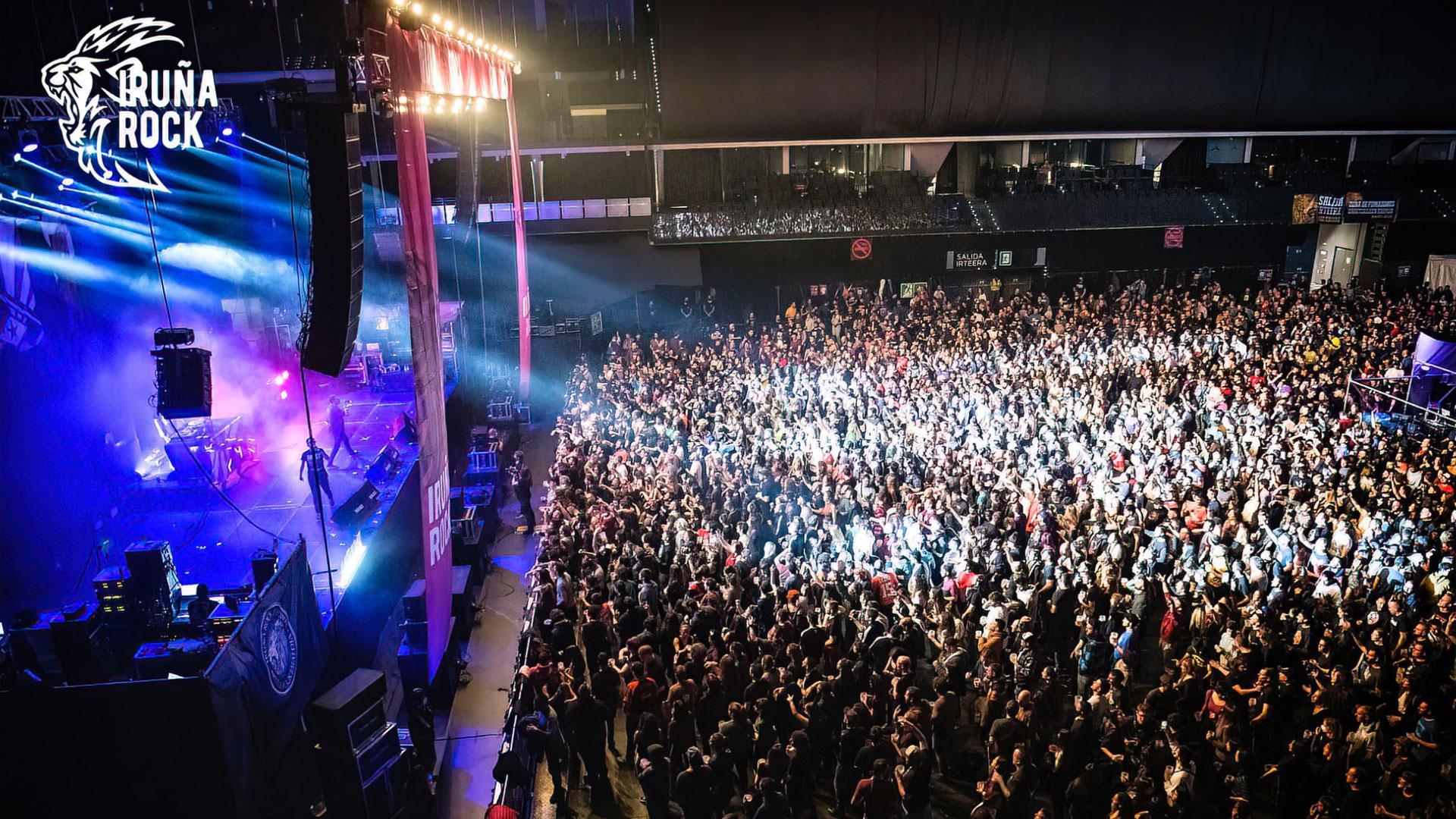 Un concierto del Festival Iruña Rock del pasado año