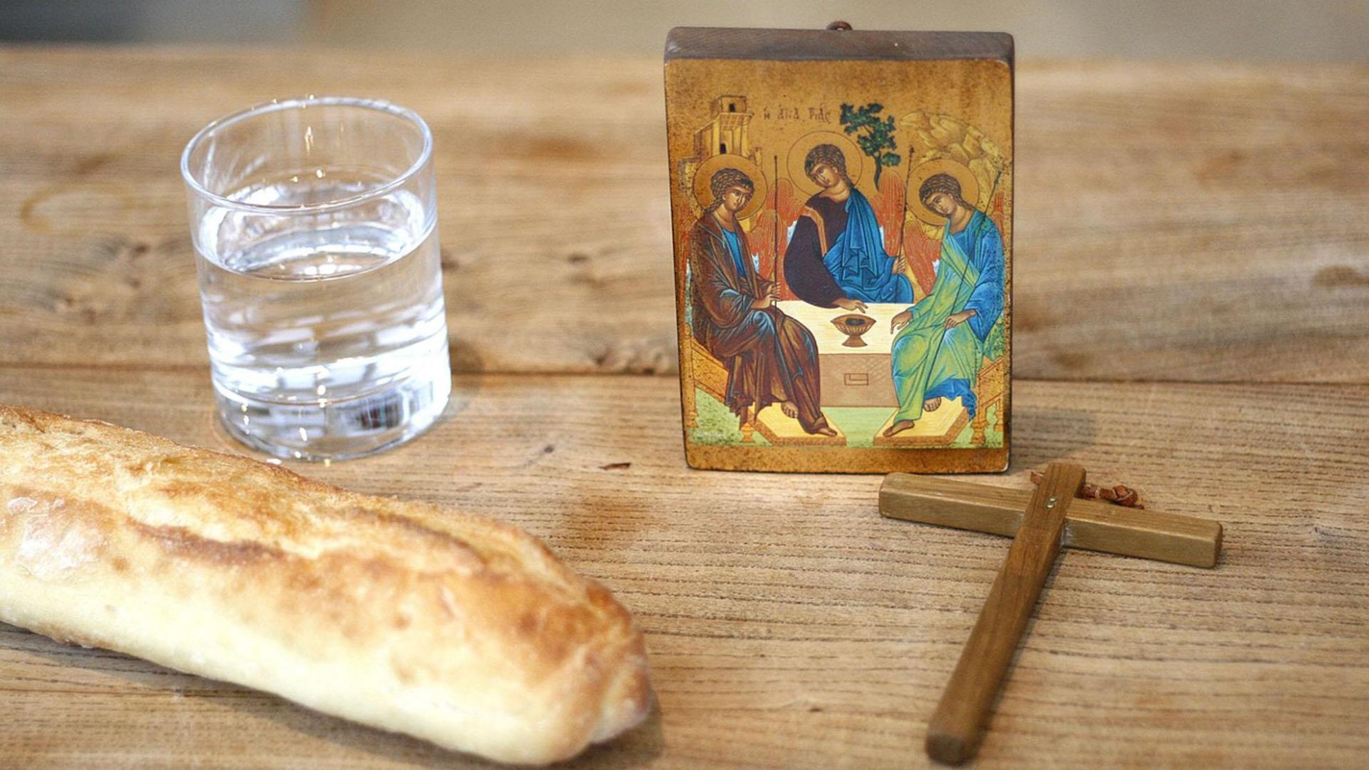 Imagen que simboliza el ayuno de la Cuaresma católica