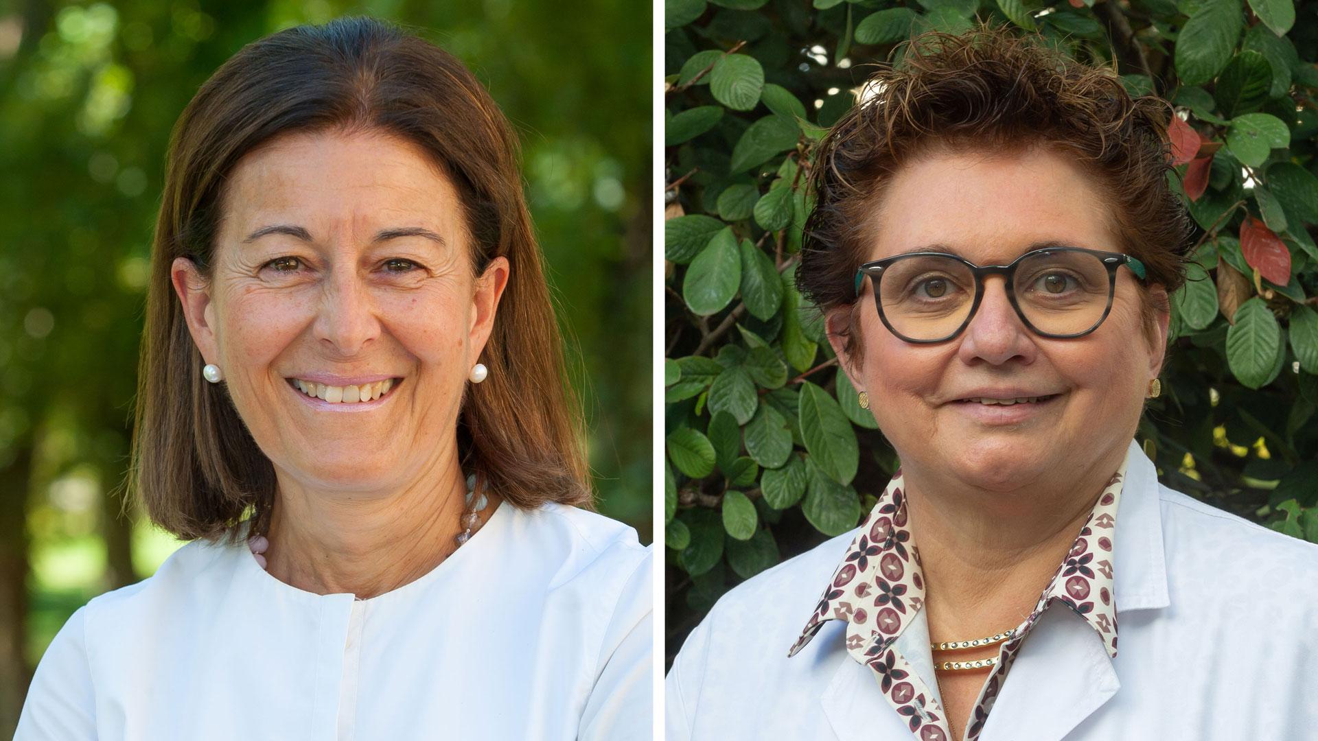 Mercedes Pérez y Marta Ferrer, decanas de las Facultades de Enfermería y Medicina, respectivamente