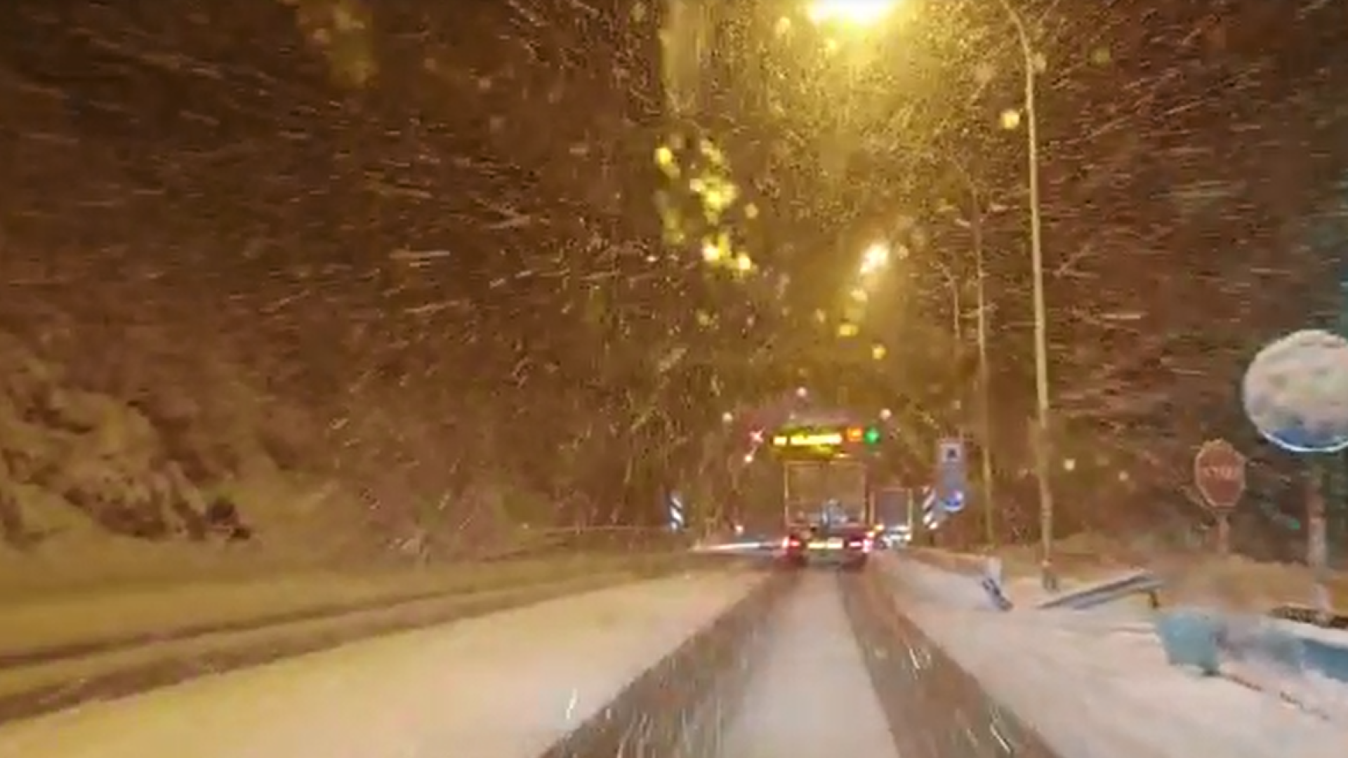 Nieve en el puerto de Belate