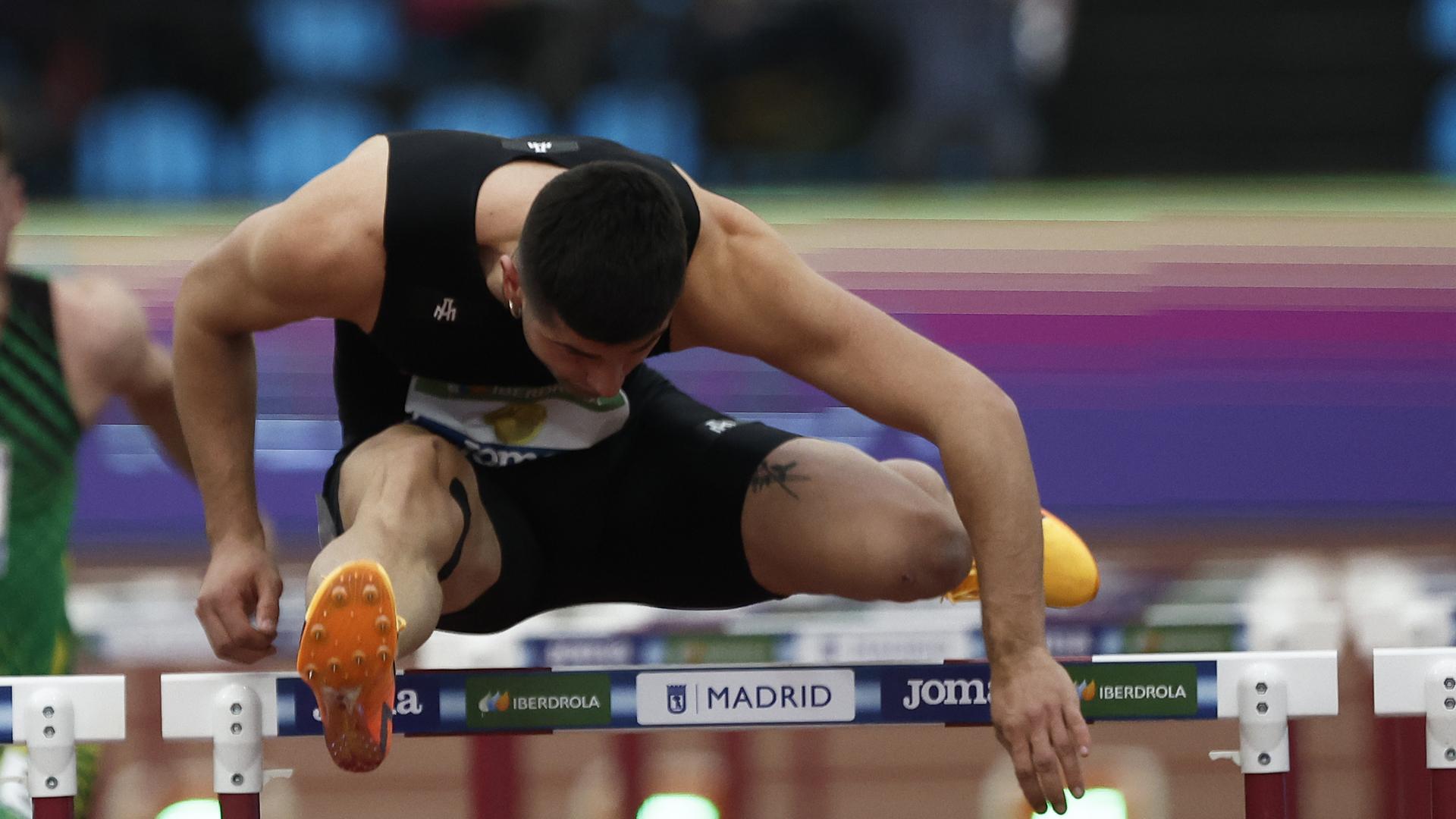 Asier Martínez, durante las semifinales del Campeonato de España del pasado 19 de febrero en Gallur