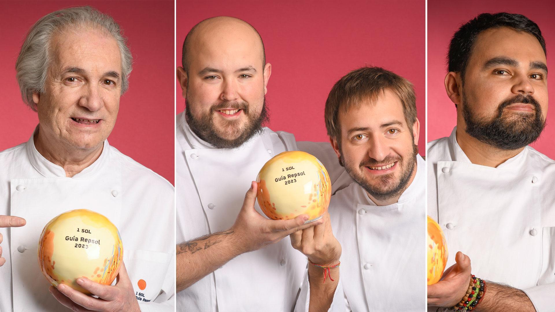 Carlos Oyarbide, Iñaki Andradas y Luken Vigo, Eduardo Llop
