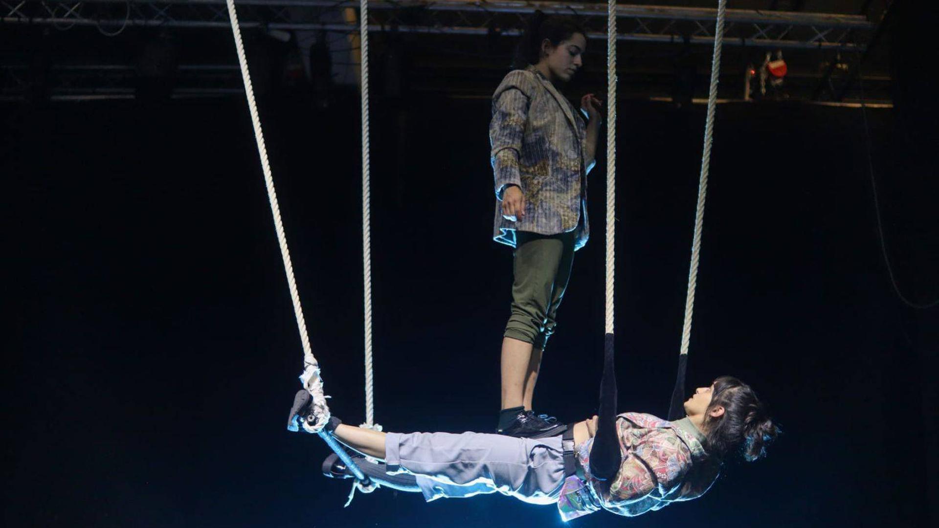 Un momento del espectáculo By ò Bu, de Yarleku Teatro
