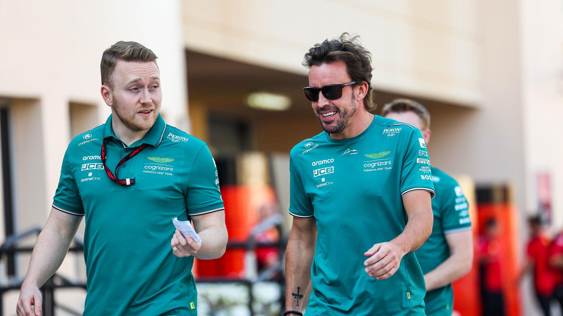 Alonso en el Gran Premio de Baréin