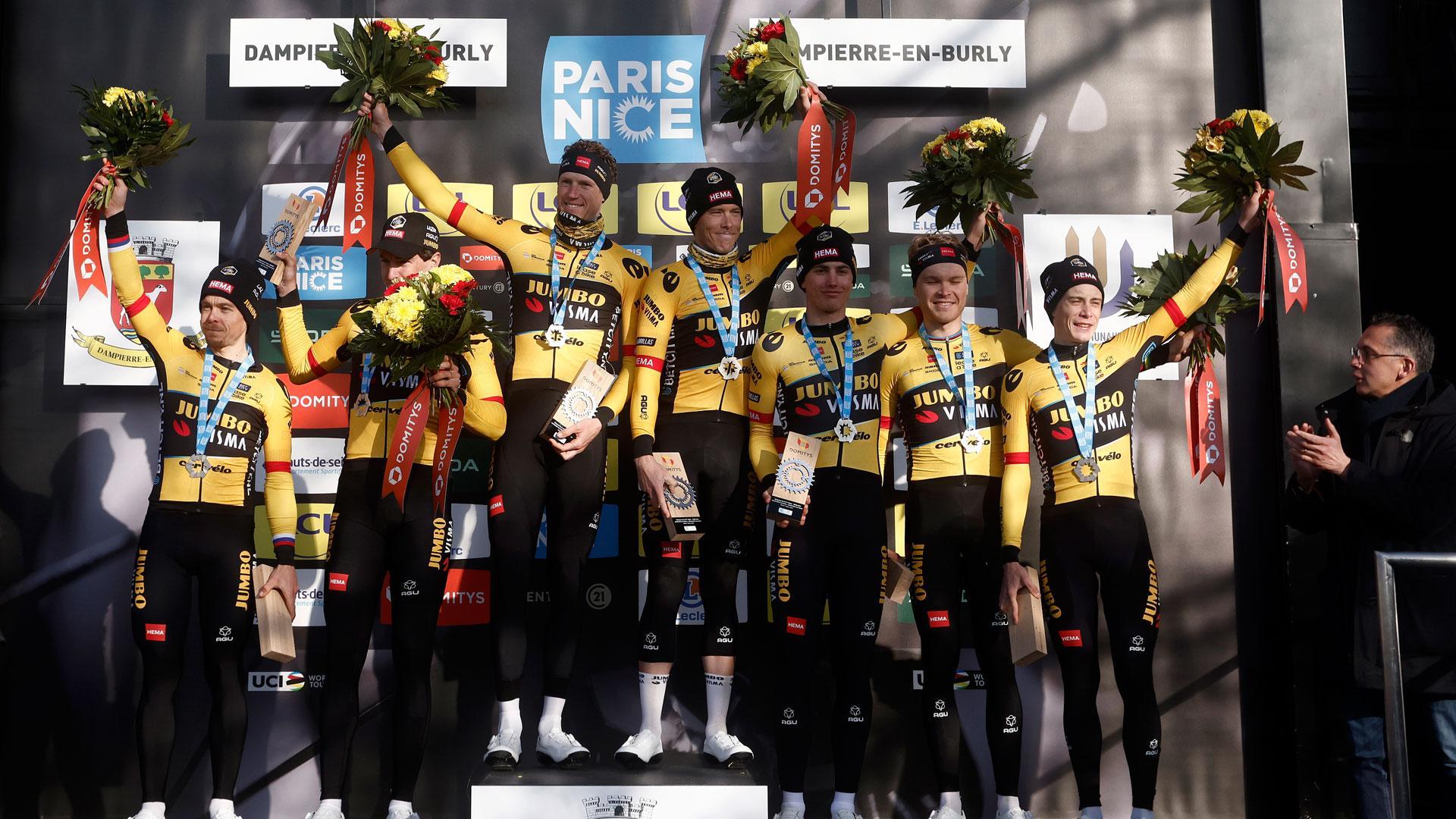 El Jumbo-Visma se ha adjudicado la contrarreloj por equipos de la París-Niza