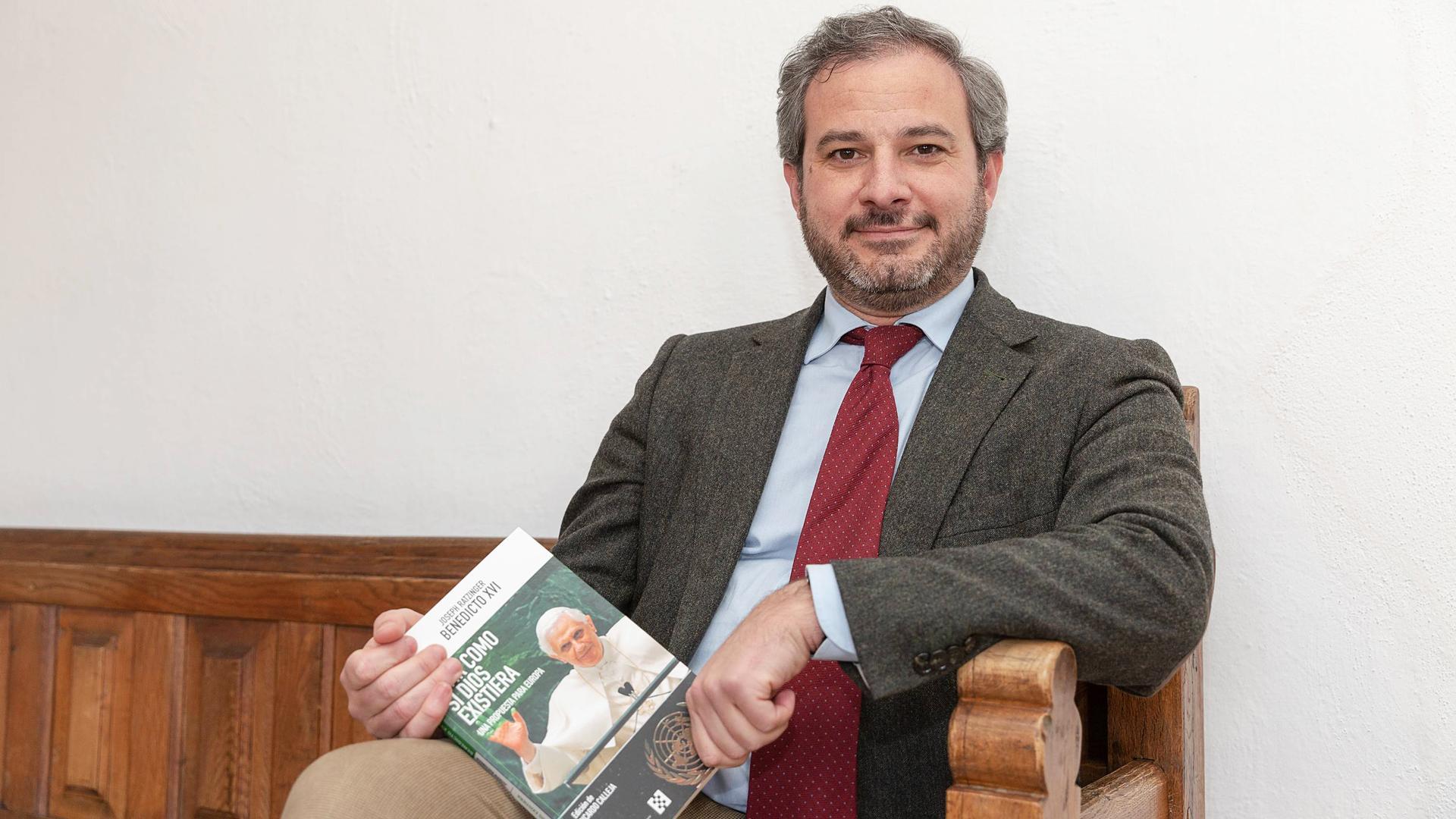 Ricardo Calleja, fotografiado en Pamplona, donde presentó su libro.