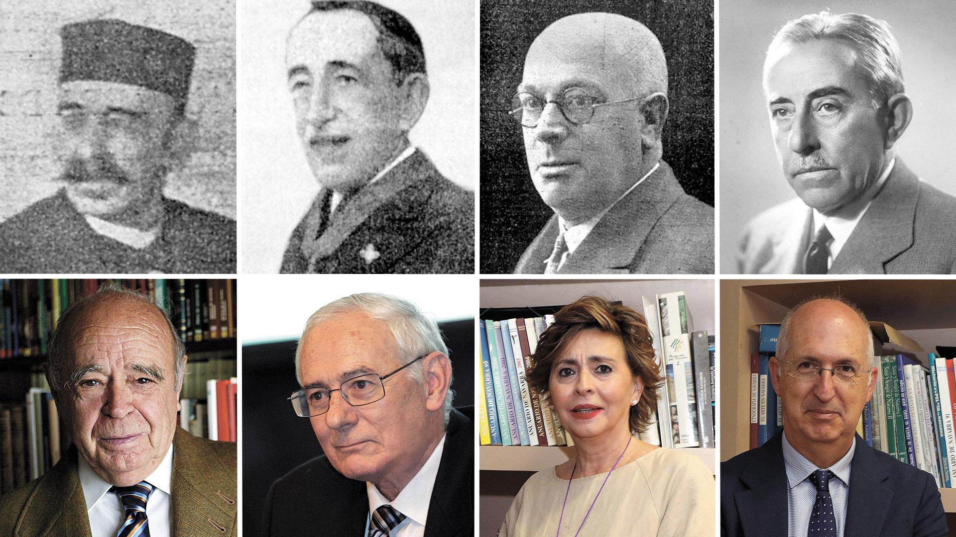 José Vicente Berazaluce, Eustaquio Echauri, Mario Ozcoidi, Raimundo García 'Garcilosa', José Javier Uranga, Julio Martínez Torres, Inés Artajo y Miguel Ángel Riezu