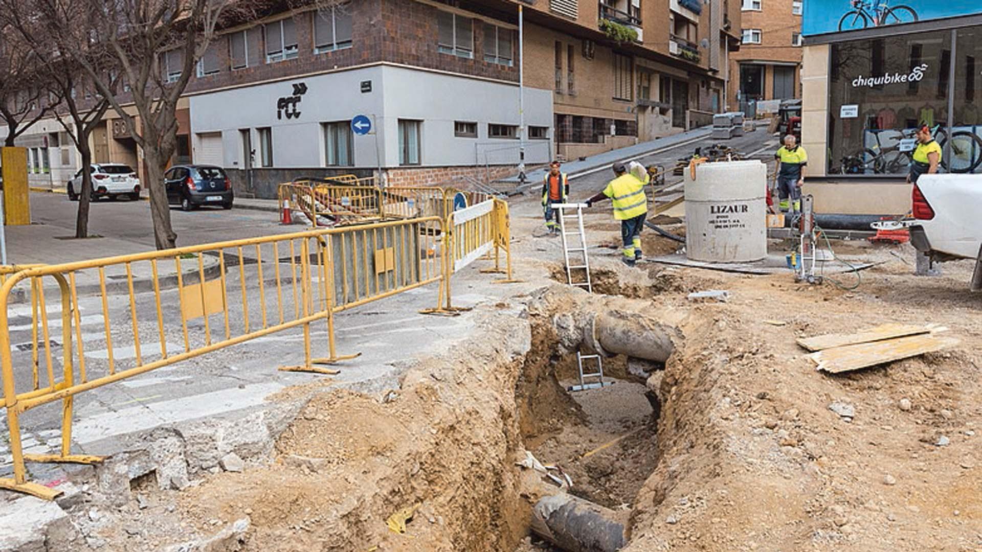 Imagen de las obras que se están haciendo en la zona de la Misericordia