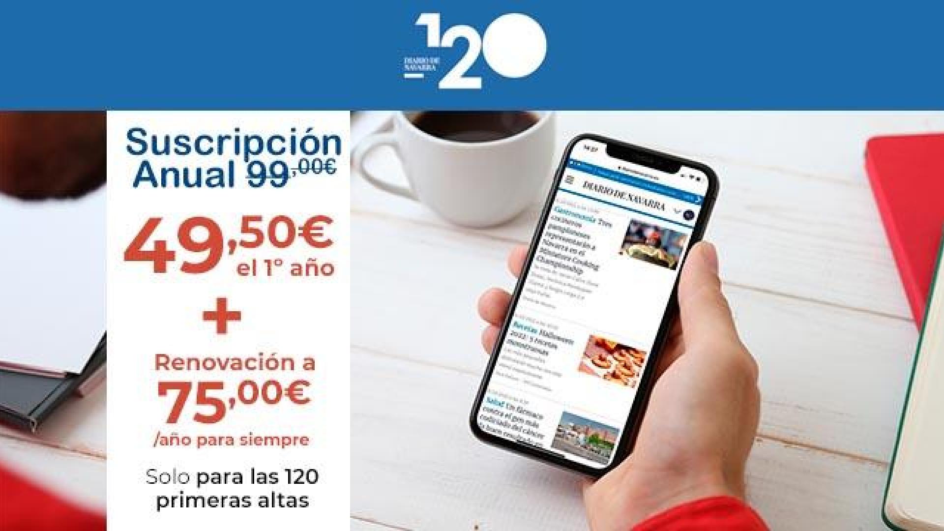 Oferta especial de suscripción para Diariodenavarra.es