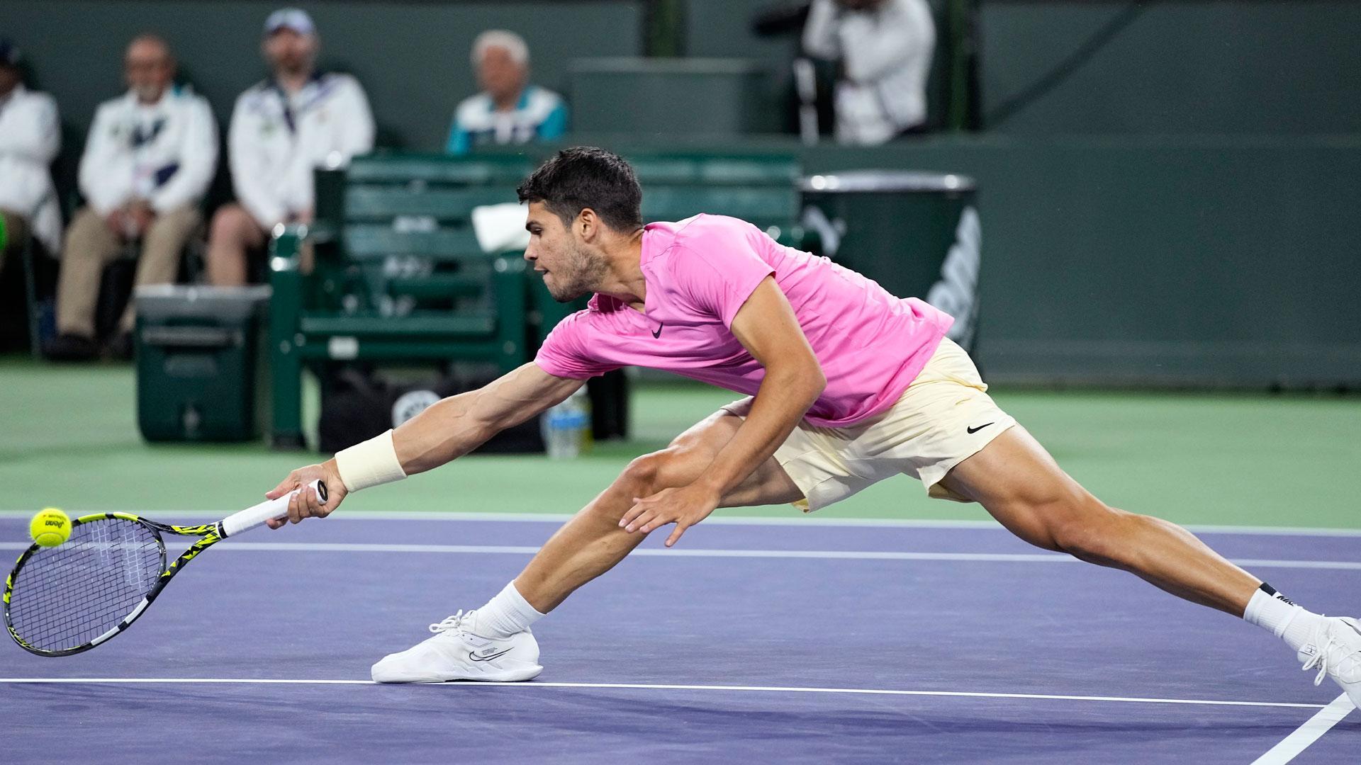 Carlos Alcaraz frente a Tallon Griekspoor en Indian Wells