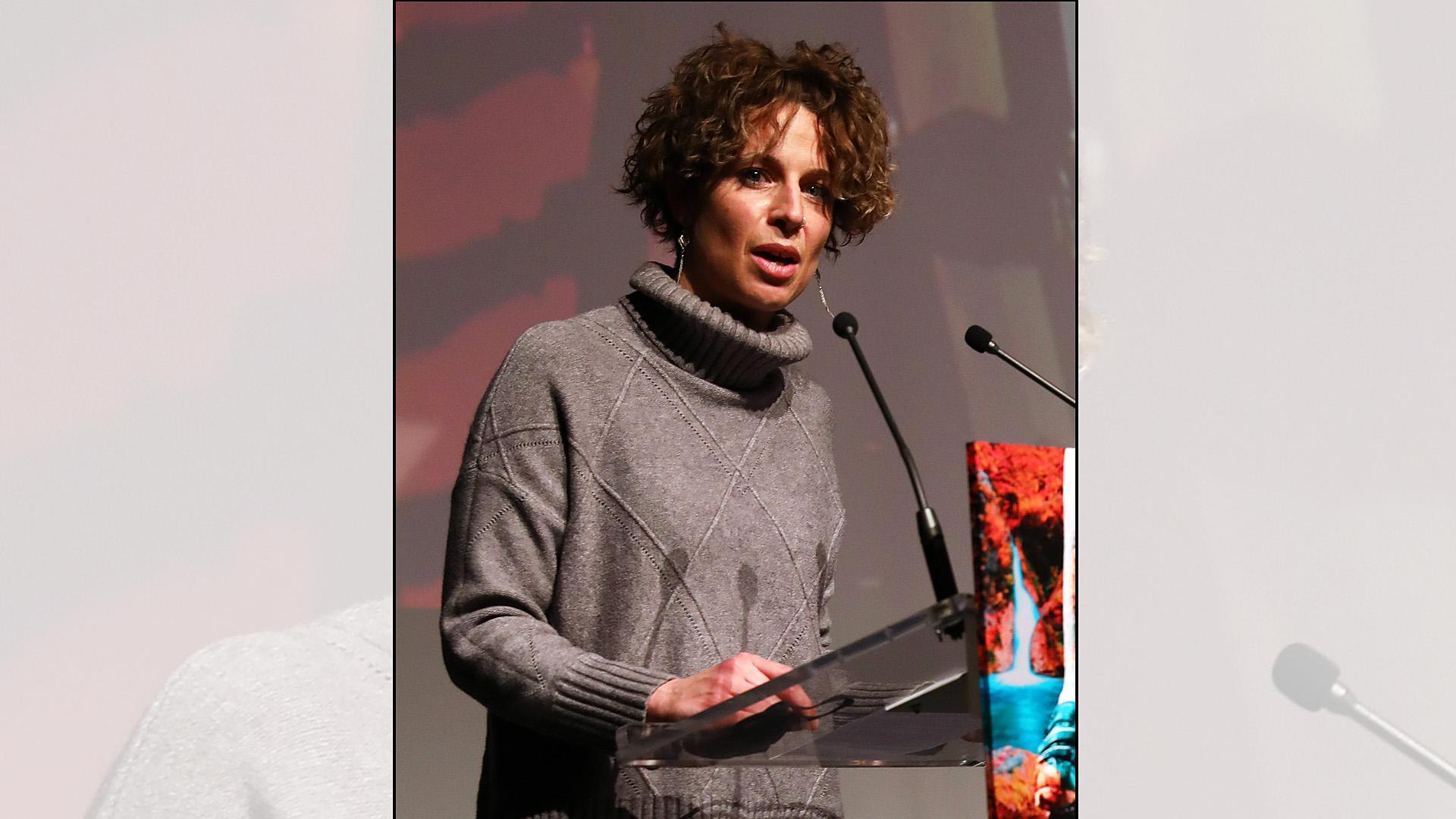 Lucía Echegoyen Ojer es alcaldesa del Ayuntamiento de Sangüesa.