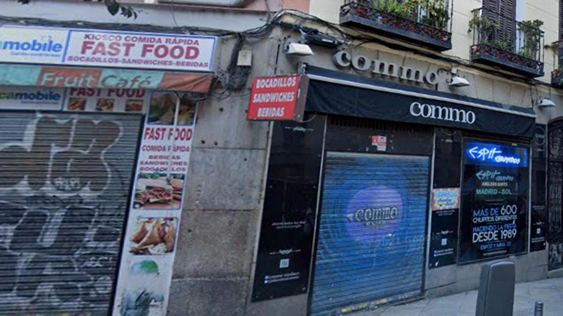 Exterior del bar Commo, en Madrid