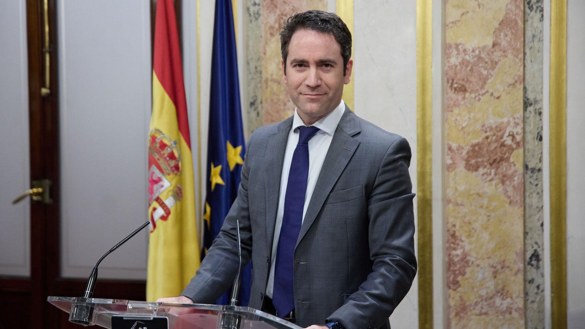 El ex secretario general del PP, Teodoro García Egea, durante una comparecencia en el Congreso de los Diputados en la que ha anunciado su retirada de la política