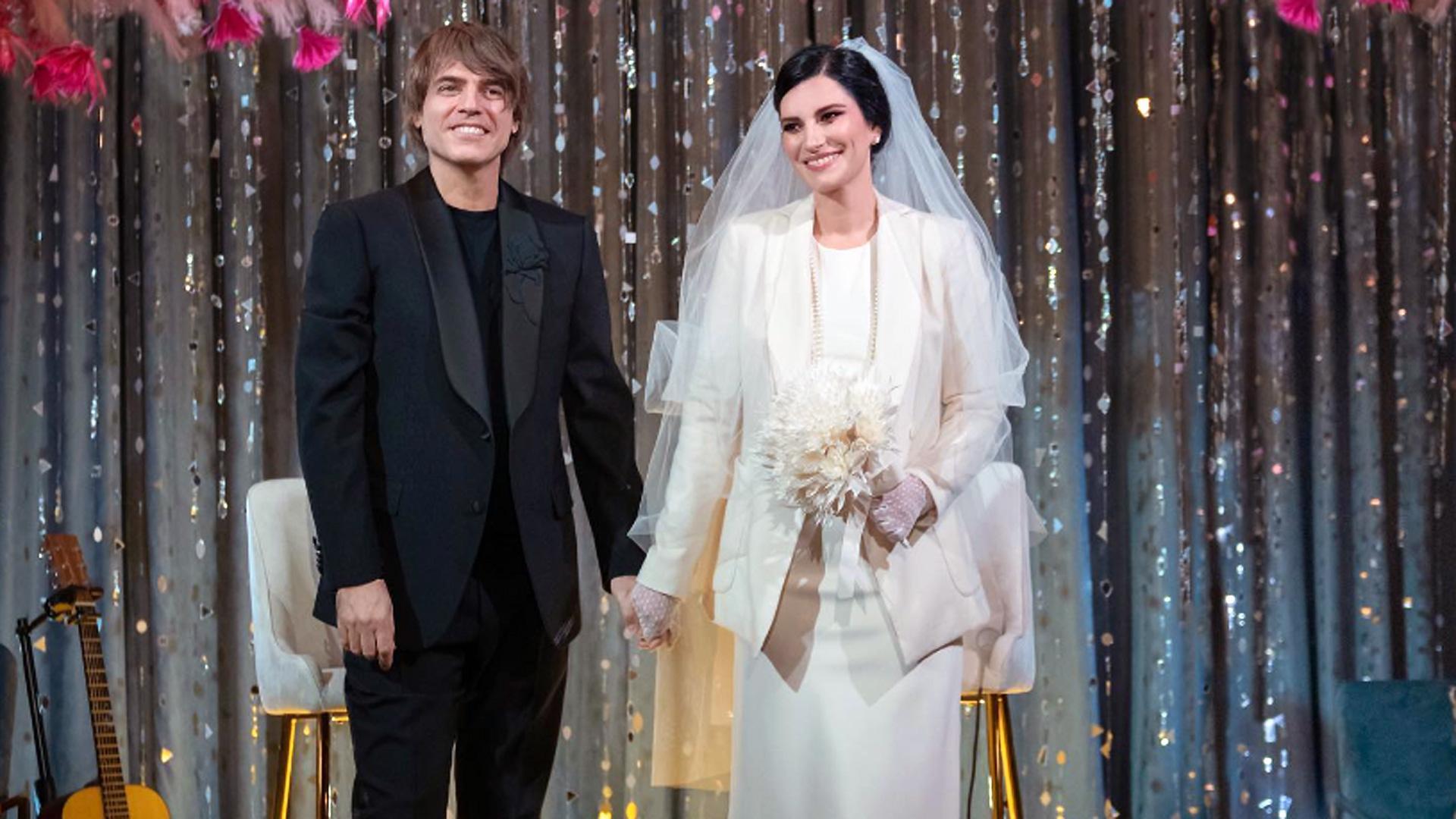 Laura Pausini, junto a su pareja, el guitarrista Paolo Carta