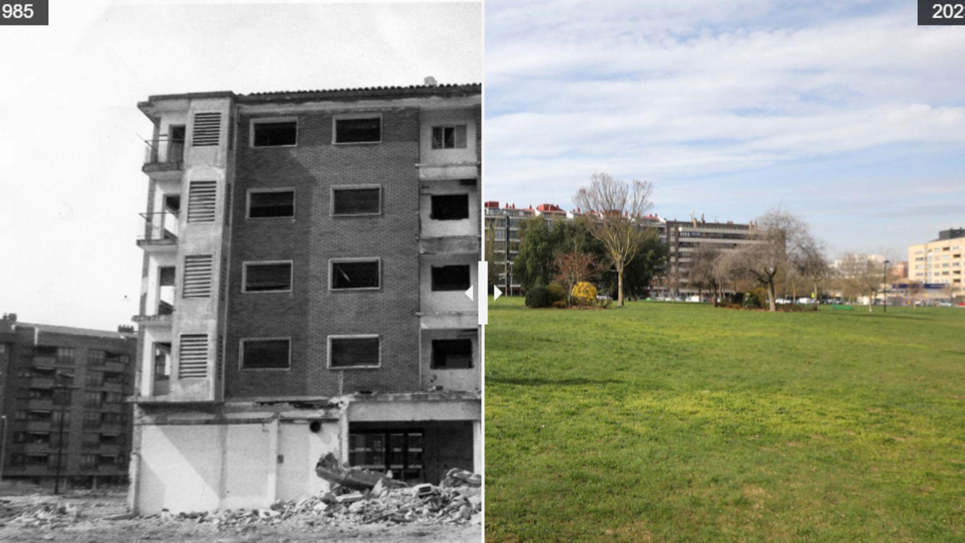 Comparativa de la calle Sancho Ramírez