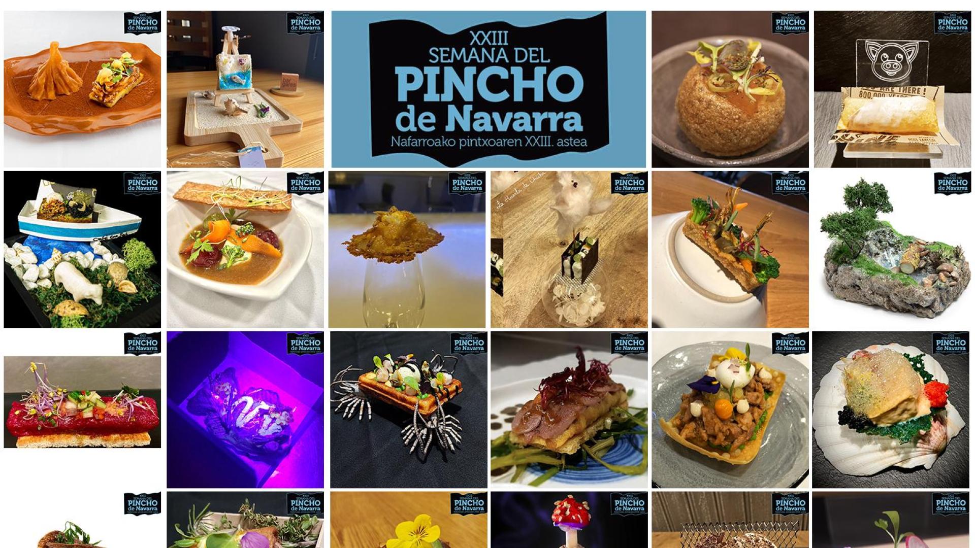 Semifinalistas de la Semana del Pincho de Navarra 2023