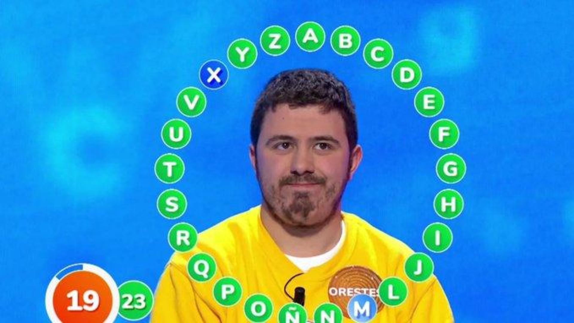 Orestes Barbero, en uno de los programas de 'Pasapalabra'