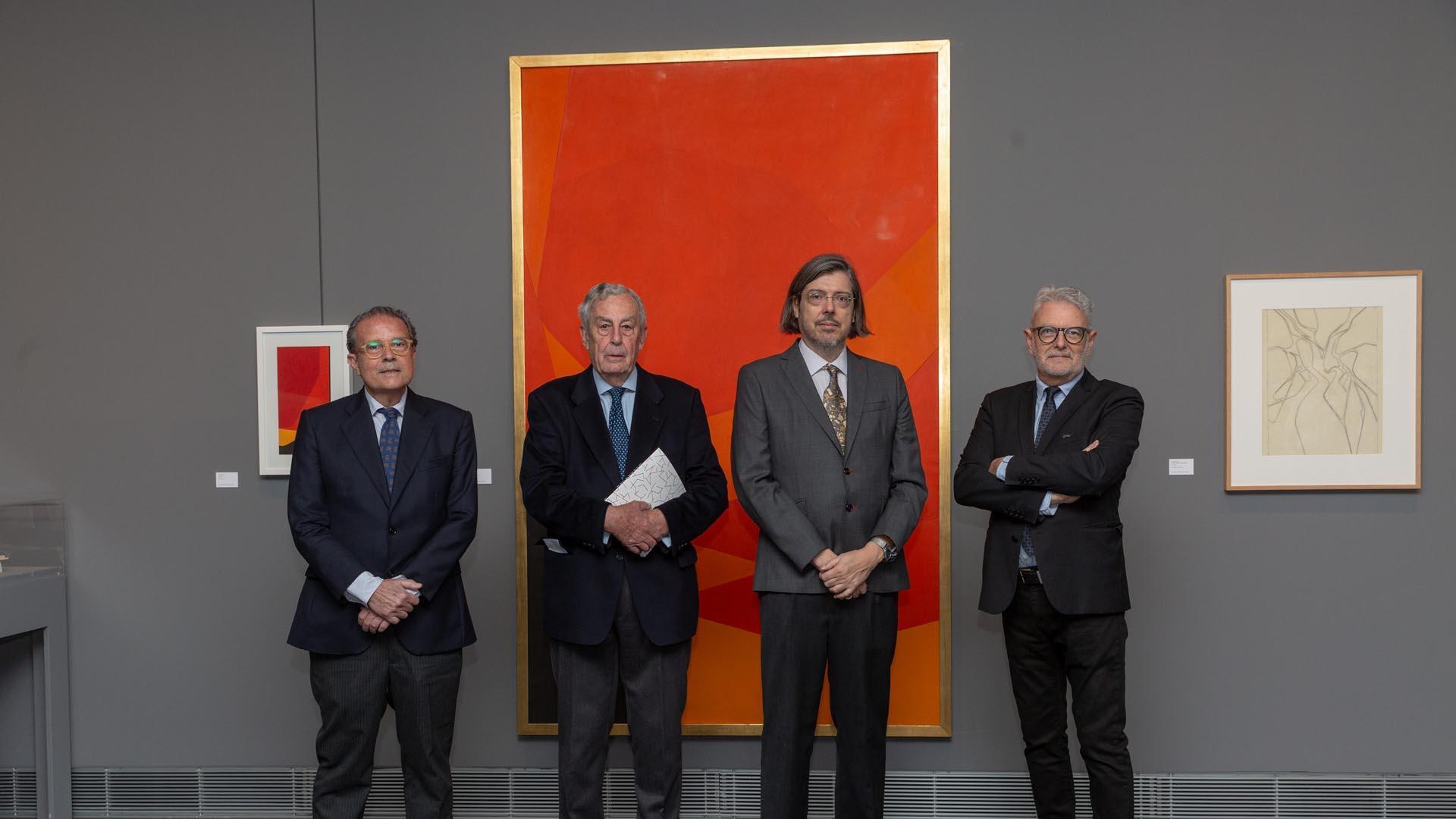 Acto de presentación de la exposición 'Método geométrico" de Pablo Pazuelo