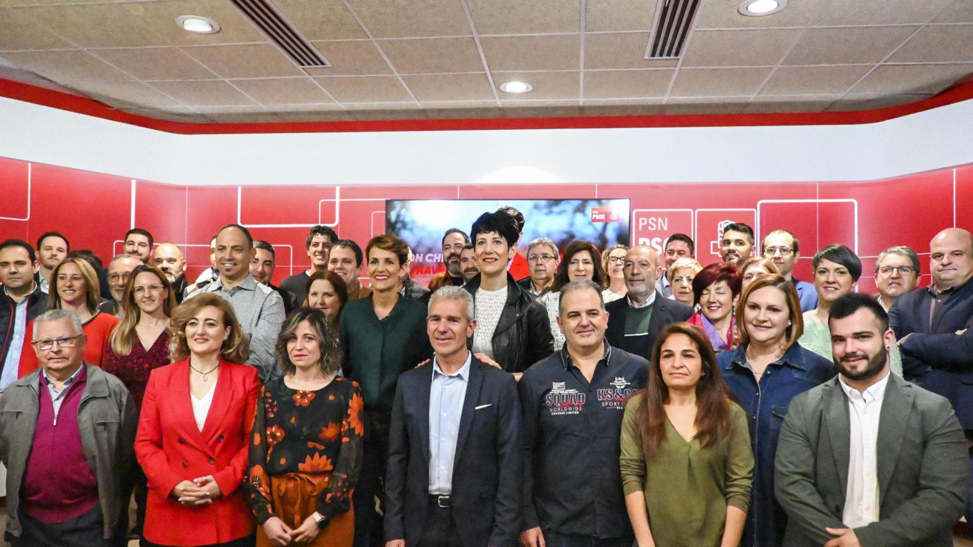 Imagen de la presentación de los candidatos a las próximas elecciones municipales y autonómicas del 28 de mayo por el PSN