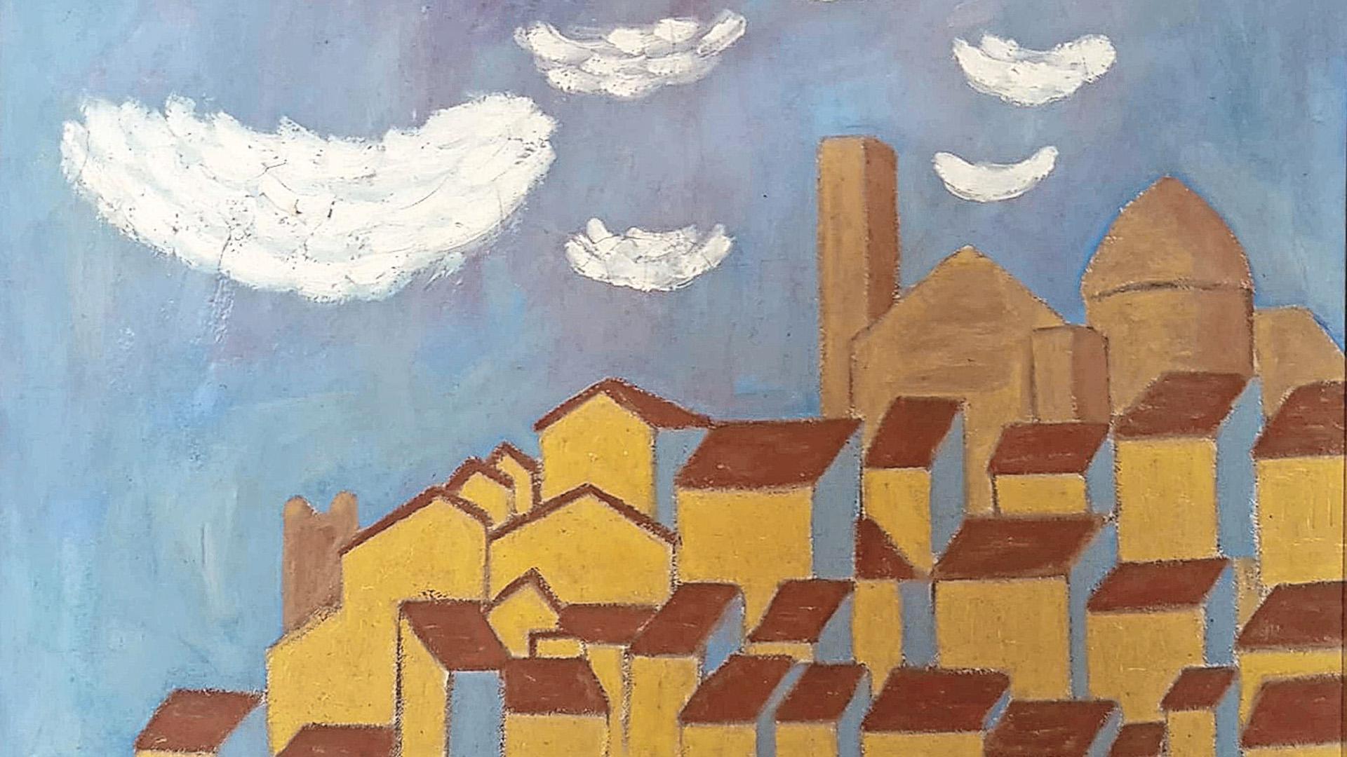 Isabel Peralta Isa. Paisaje levantino. Óleo/tabla. Col. Particular.