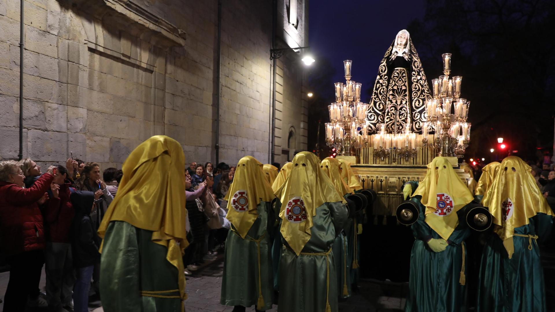 Traslado de la Dolorosa desde San Lorenzo, el pasado viernes 31 de marzo.