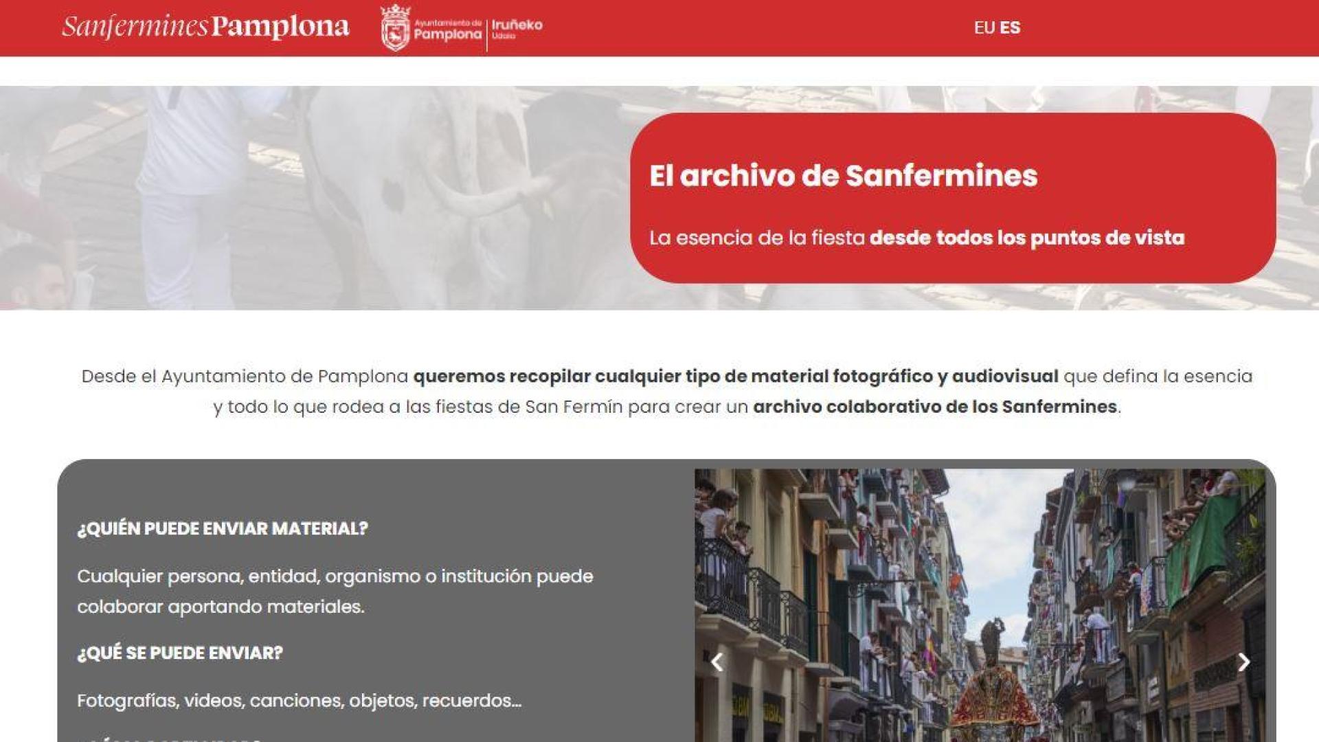 Imagen del ‘Archivo de los Sanfermines’