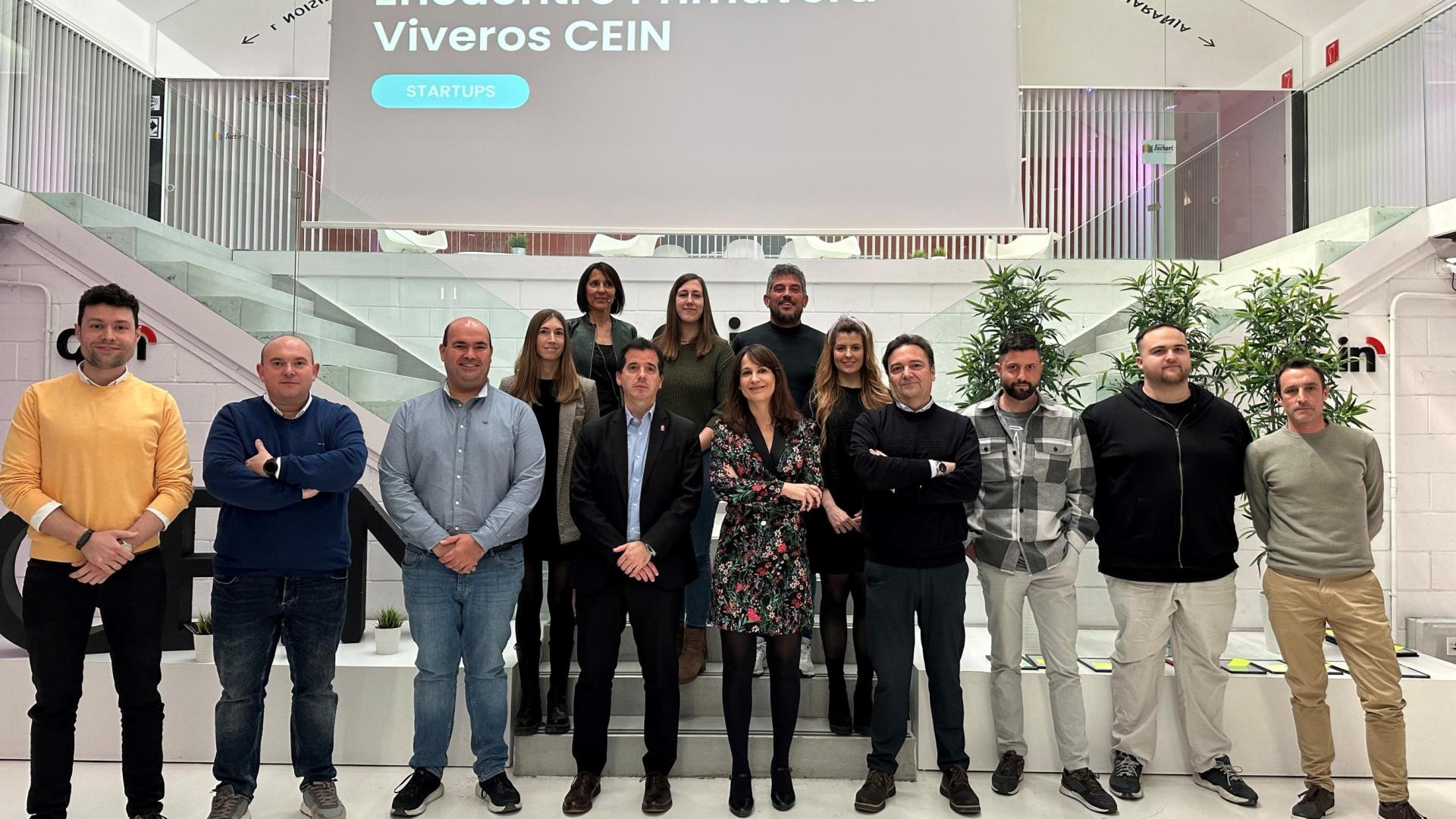 Imagen de los creadores de las startups que forman parte del vivero de la CEIN