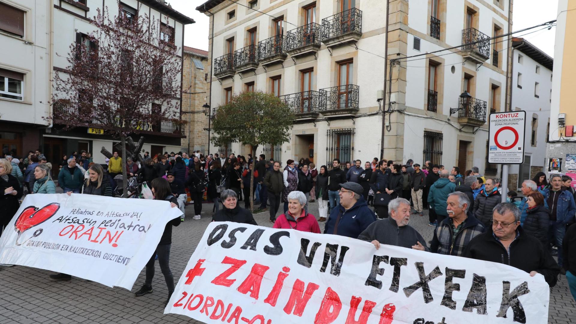 Imagen de una de las concentraciones semanales llevadas a cabo en Alsasua.