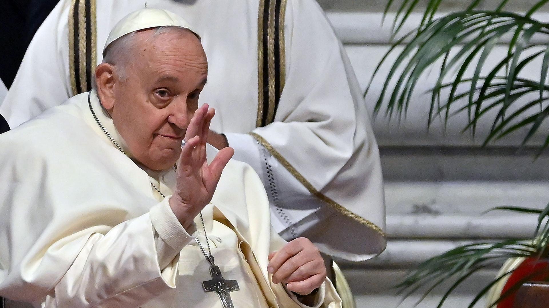 El Papa Francisco ha presidido este jueves por la mañana la Misa Crismal desde la Basílica de San Pedro