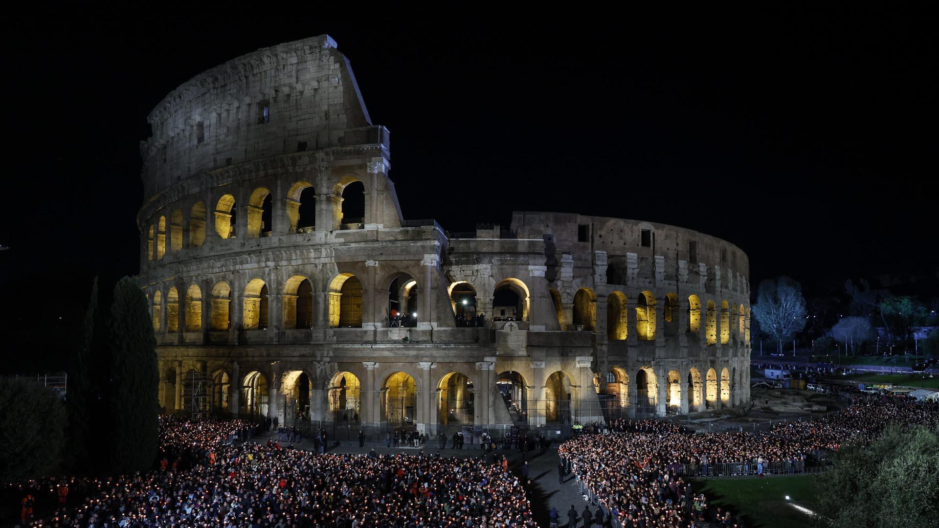 Vía Crucis, este Viernes Santo, en el Coliseo de Roma