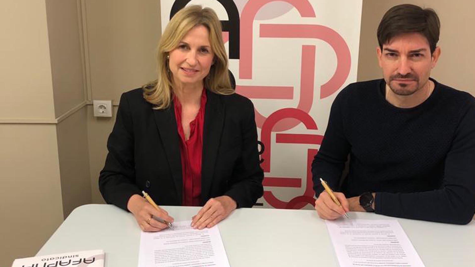 Firma del acuerdo con Afapna