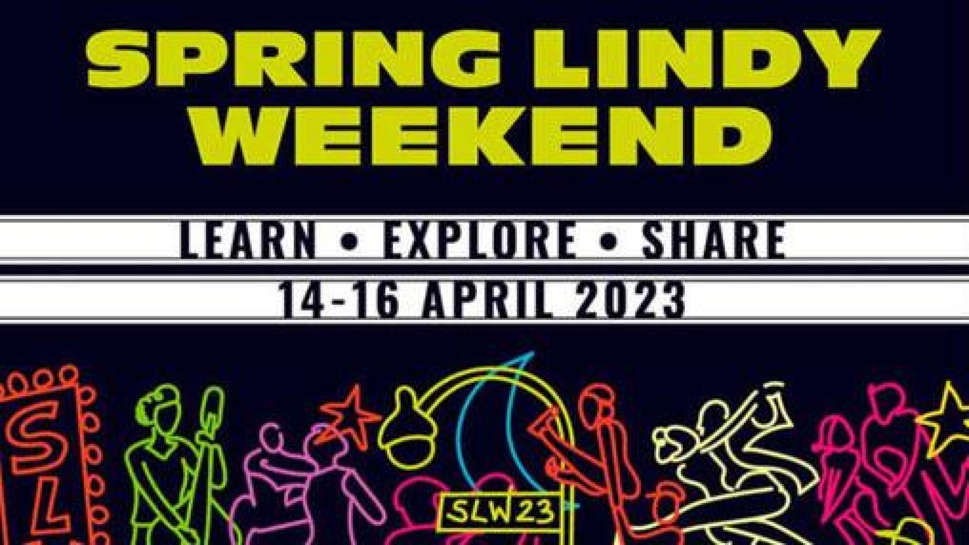 Cartel del Festival Internacional Spring Lindy Weekend