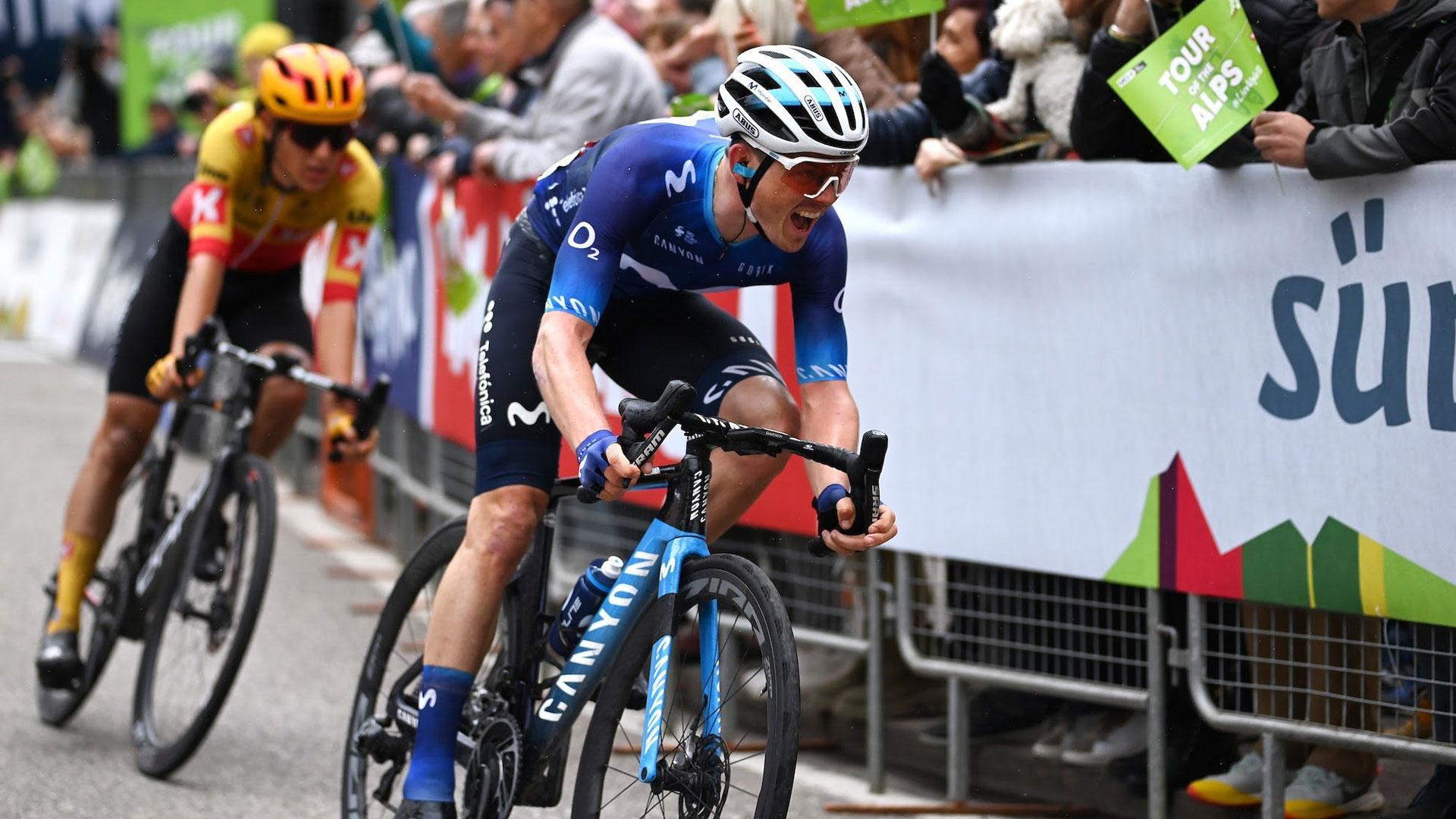 Gregor Mühlberger gana en el Tour de los Alpes y se estrena con el Movistar Team