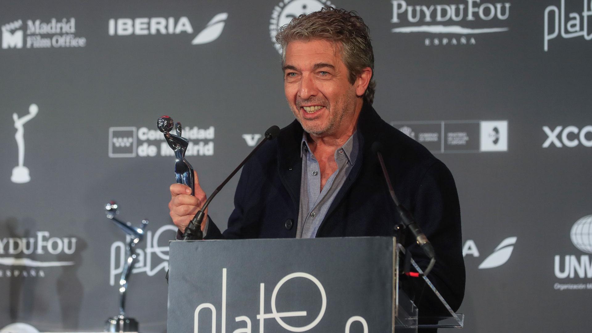 El actor Ricardo Darín recoge el premio Platino del Público a la "Mejor Interpretación Masculina en Cine"