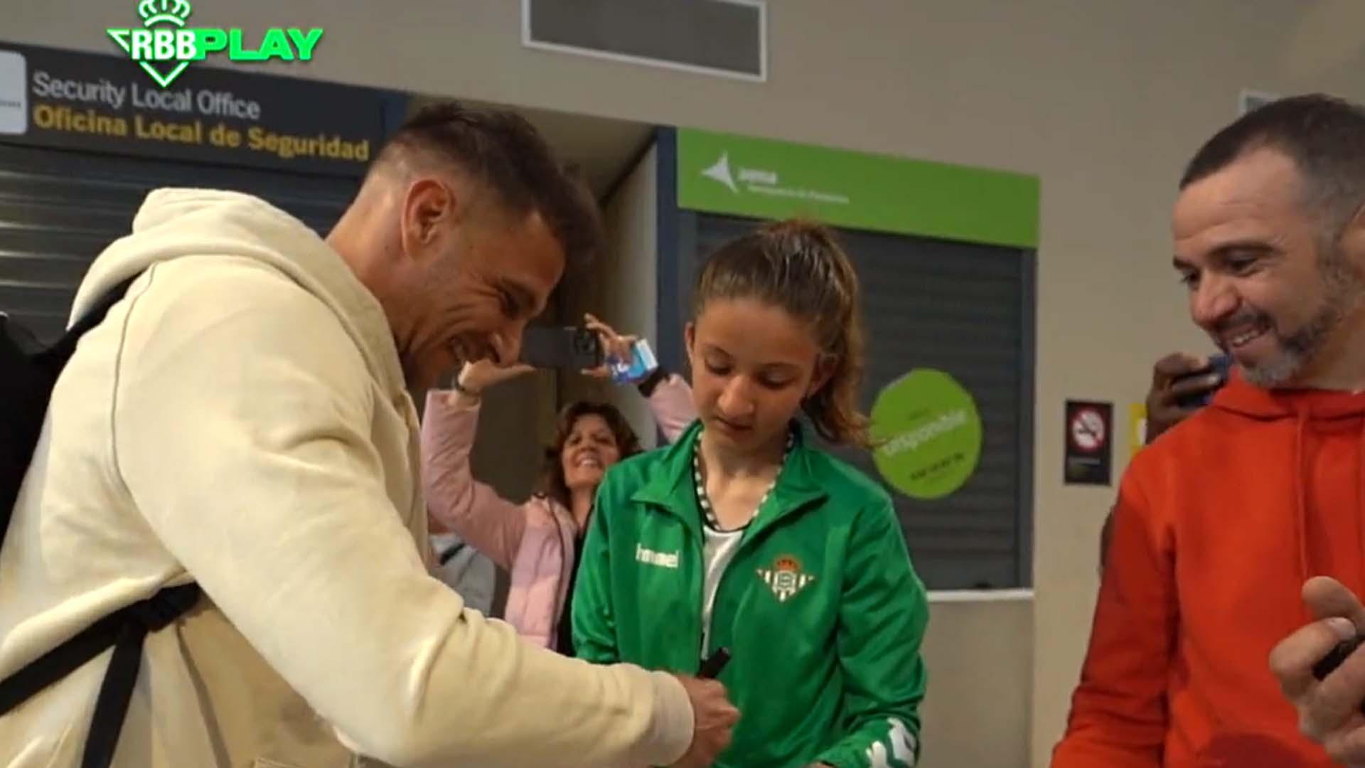 Joaquín, en el aeropuerto de Pamplona